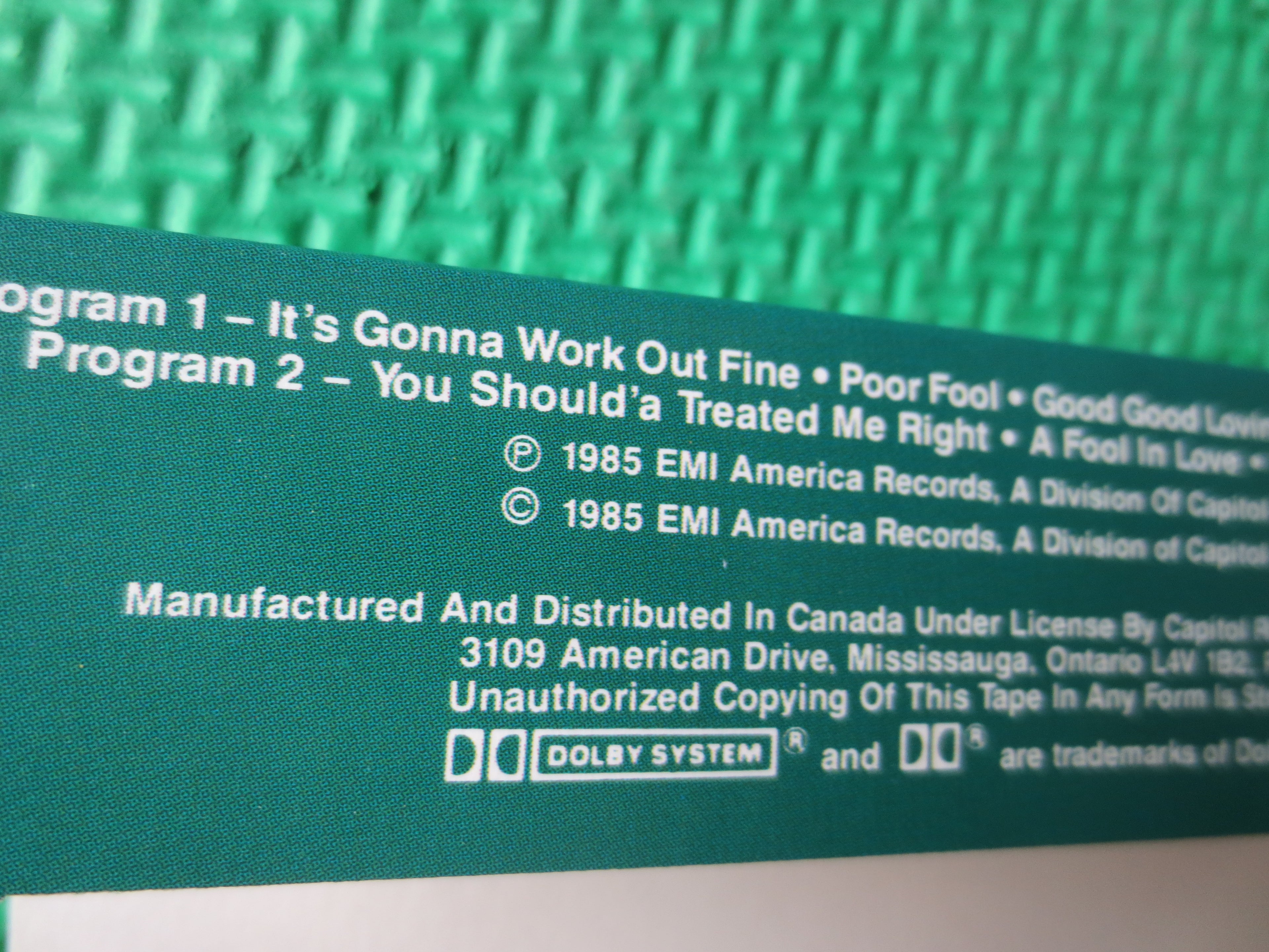 Ike & Tina Turner – It's Gonna Work Out Fine (1985) Cassette