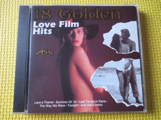 18 GOLDEN LOVE Film Hits, Love Themes Cd, Romantic Music Cd, Music Cd, Film Music Cd, Love Music Cd, Cds, 1992 Compact Disc