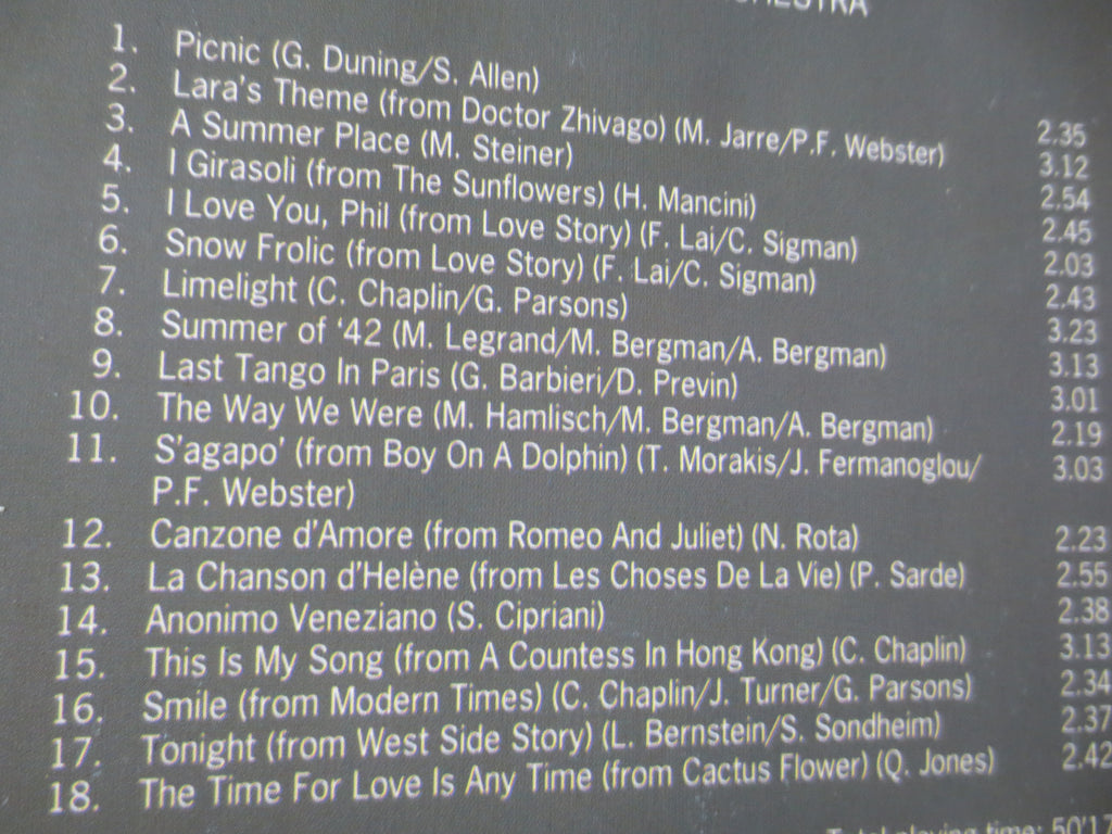18 Golden Love Film Hits (1992) CD