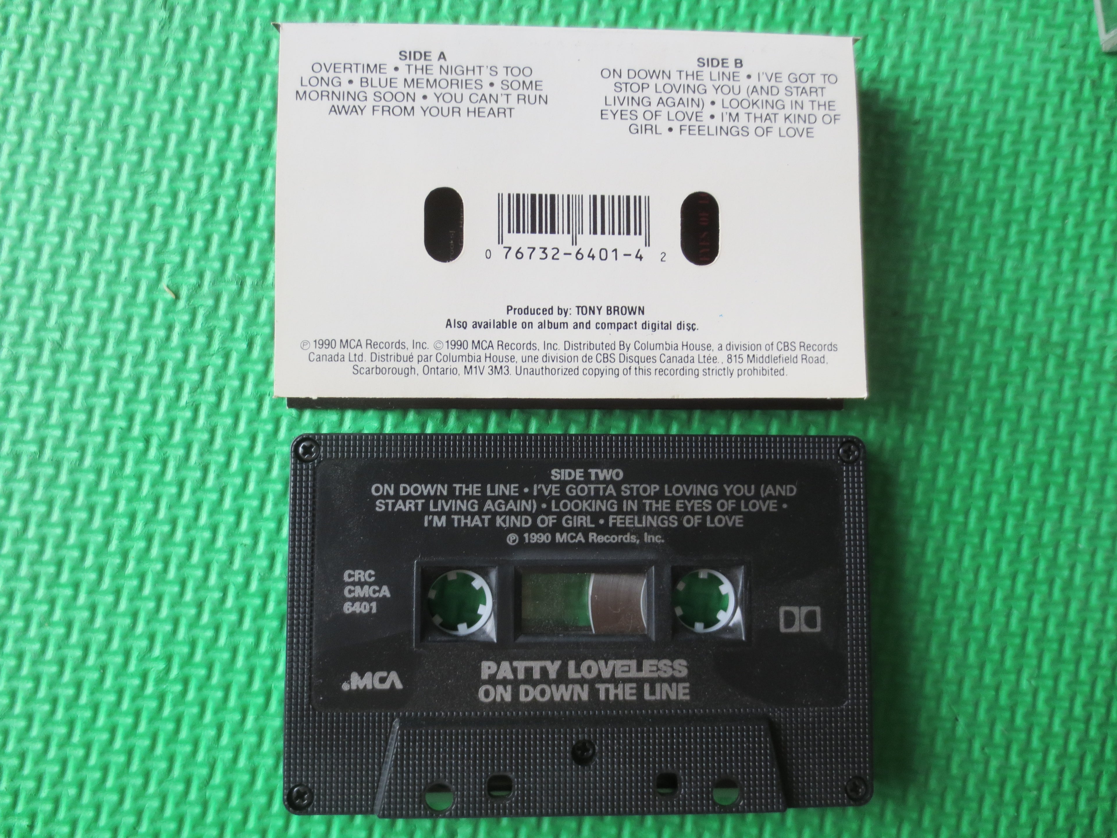 Patty Loveless – On Down the Line (1990) Cassette