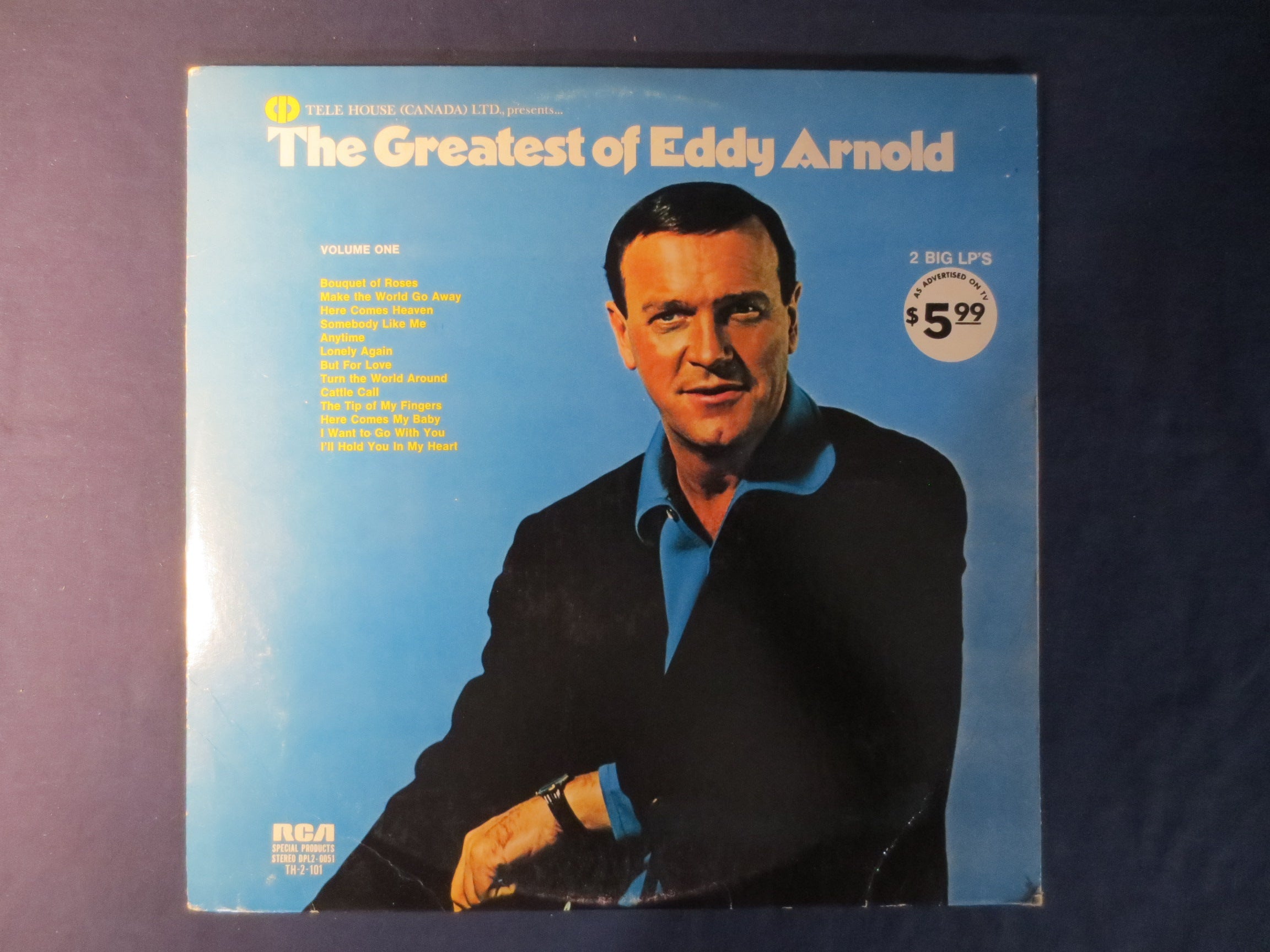 Eddy Arnold – The Greatest of Eddy Arnold (1973) Vinyl 2xLP