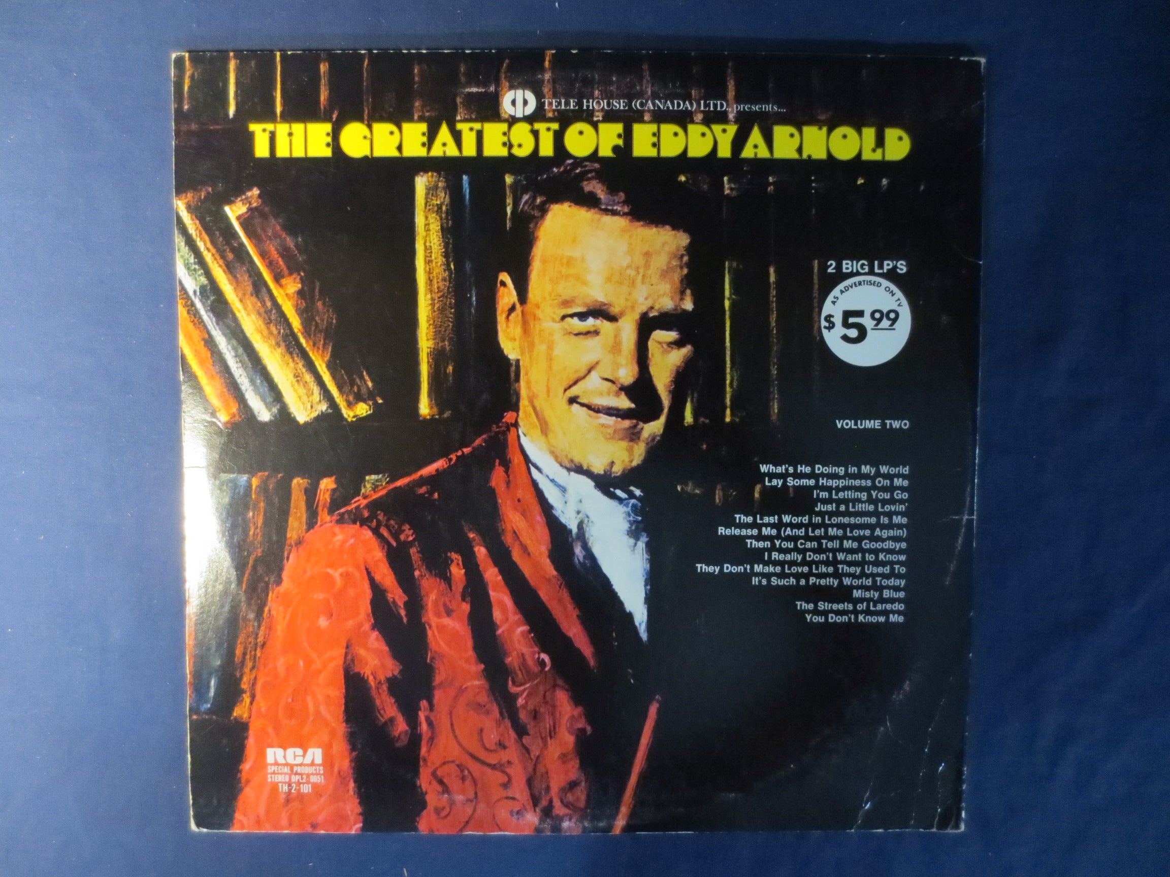 Eddy Arnold – The Greatest of Eddy Arnold (1973) Vinyl 2xLP