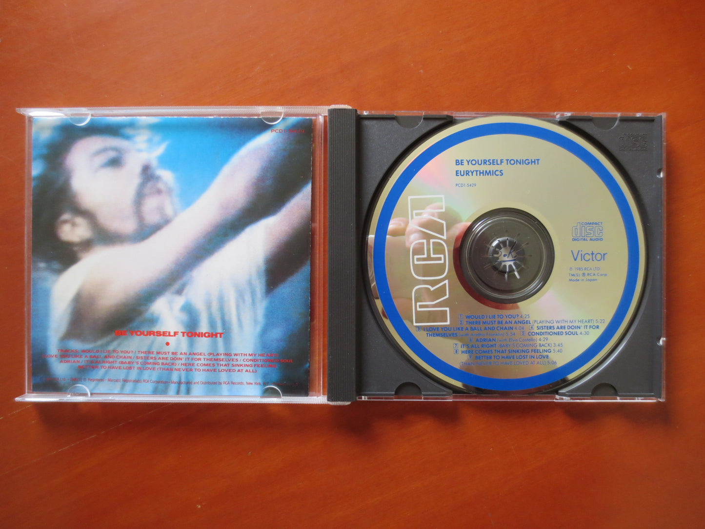 EURYTHMICS, Be YOURSELF Tonight, EURYTHMICS Cd, Rock Compact Disc, Eurythmics Lp, Rock Cd, Pop Music Cd, 1985 Compact Discs