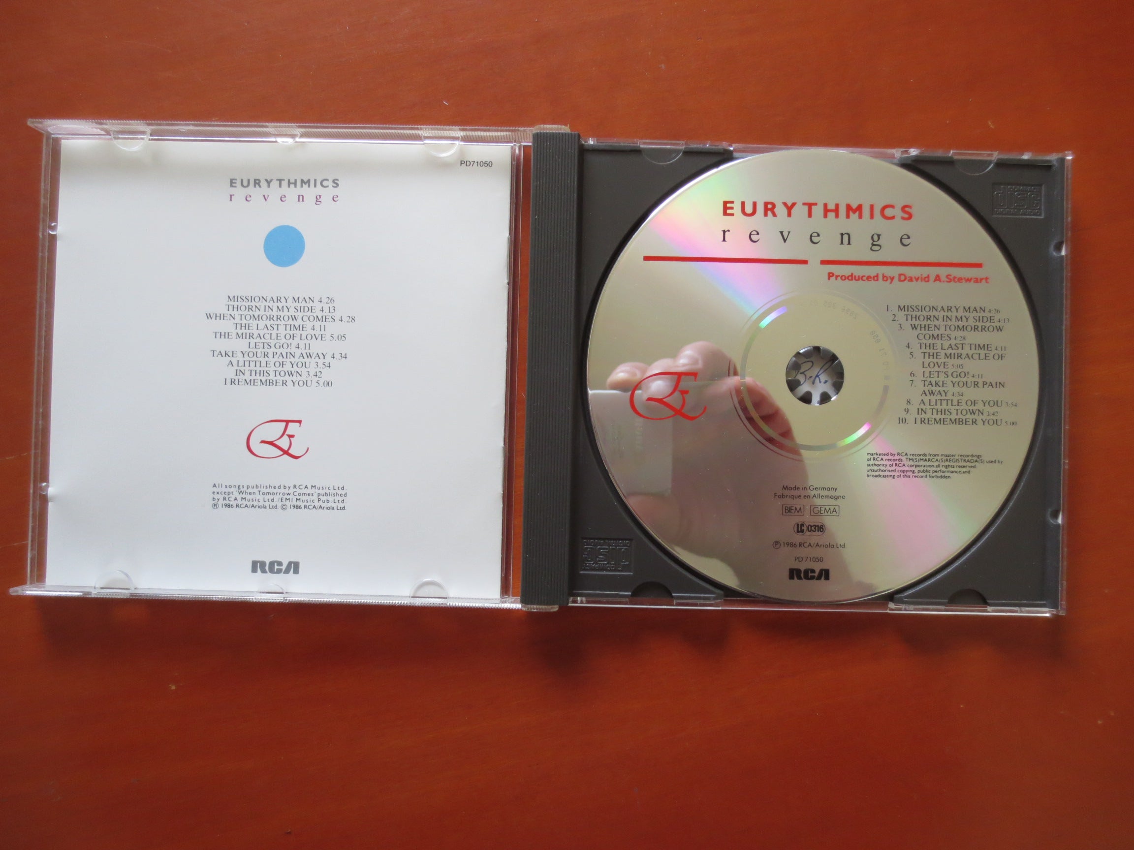 Eurythmics – Revenge (1986) CD