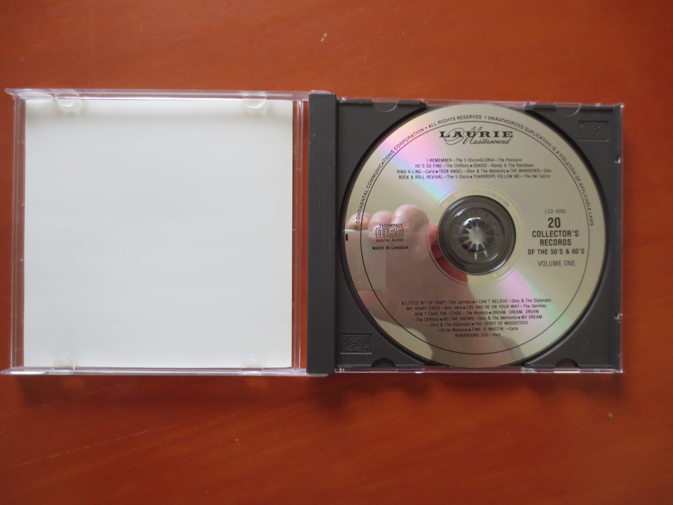 Records of the 50s and 60s Vol. 1 (1989) CD