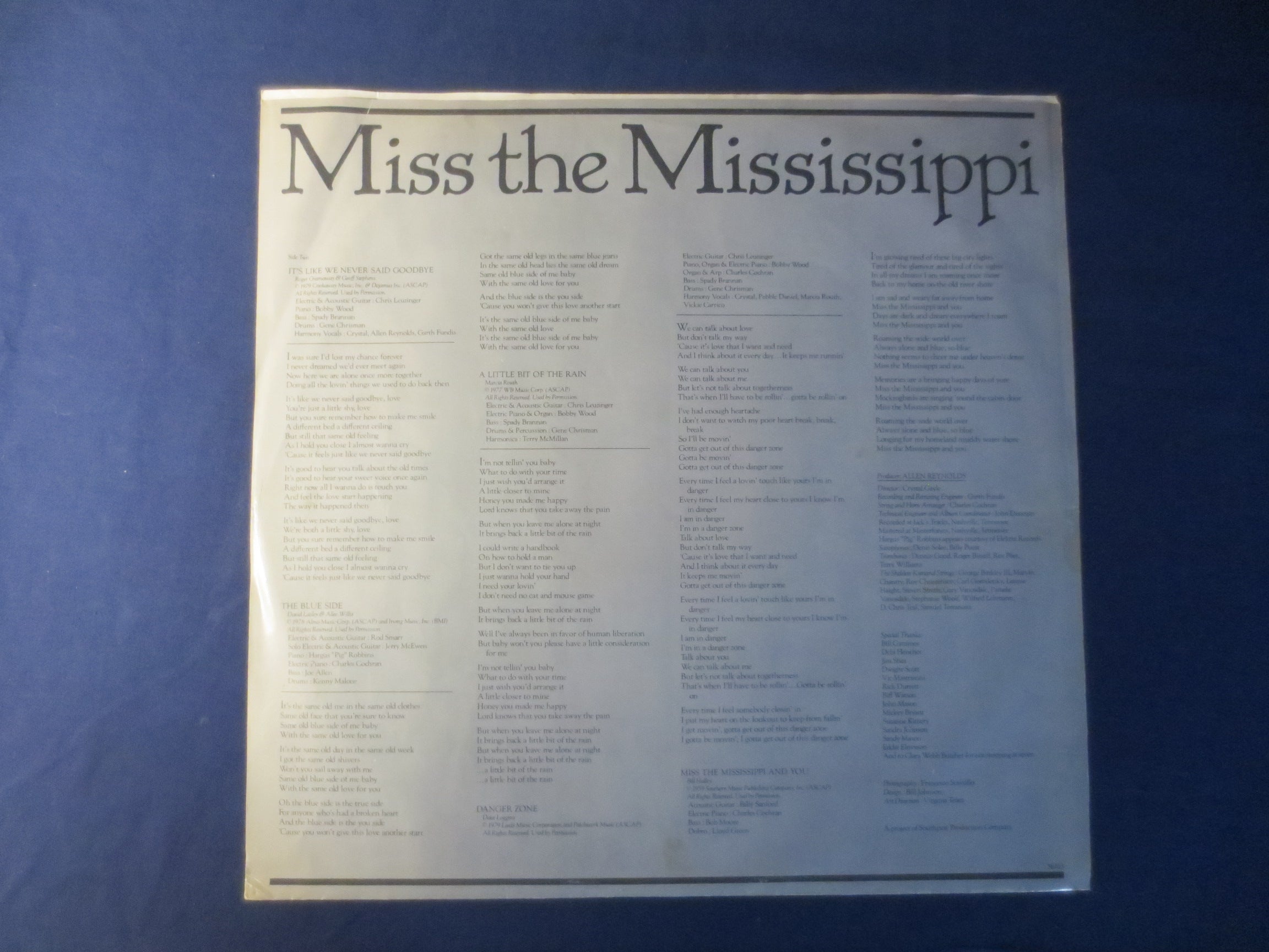 Crystal Gayle – Miss the Mississippi (1979) Vinyl LP