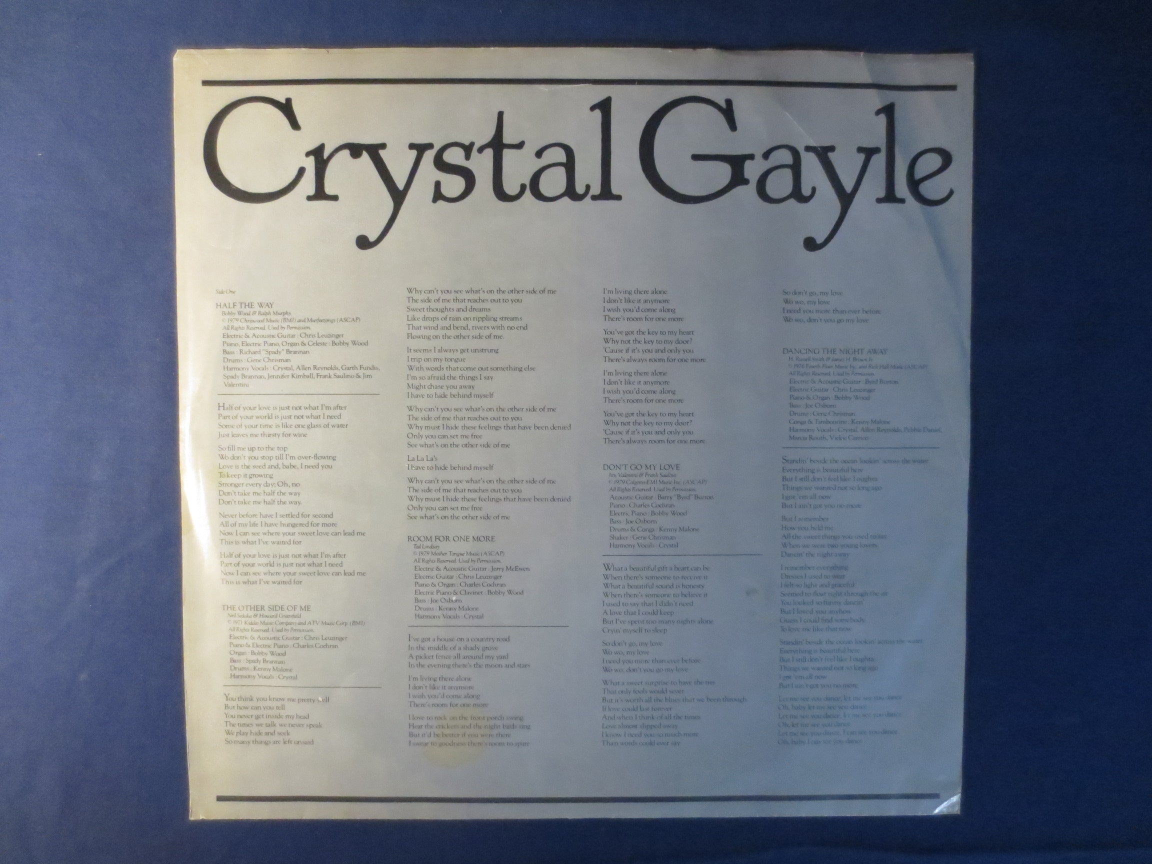Crystal Gayle – Miss the Mississippi (1979) Vinyl LP