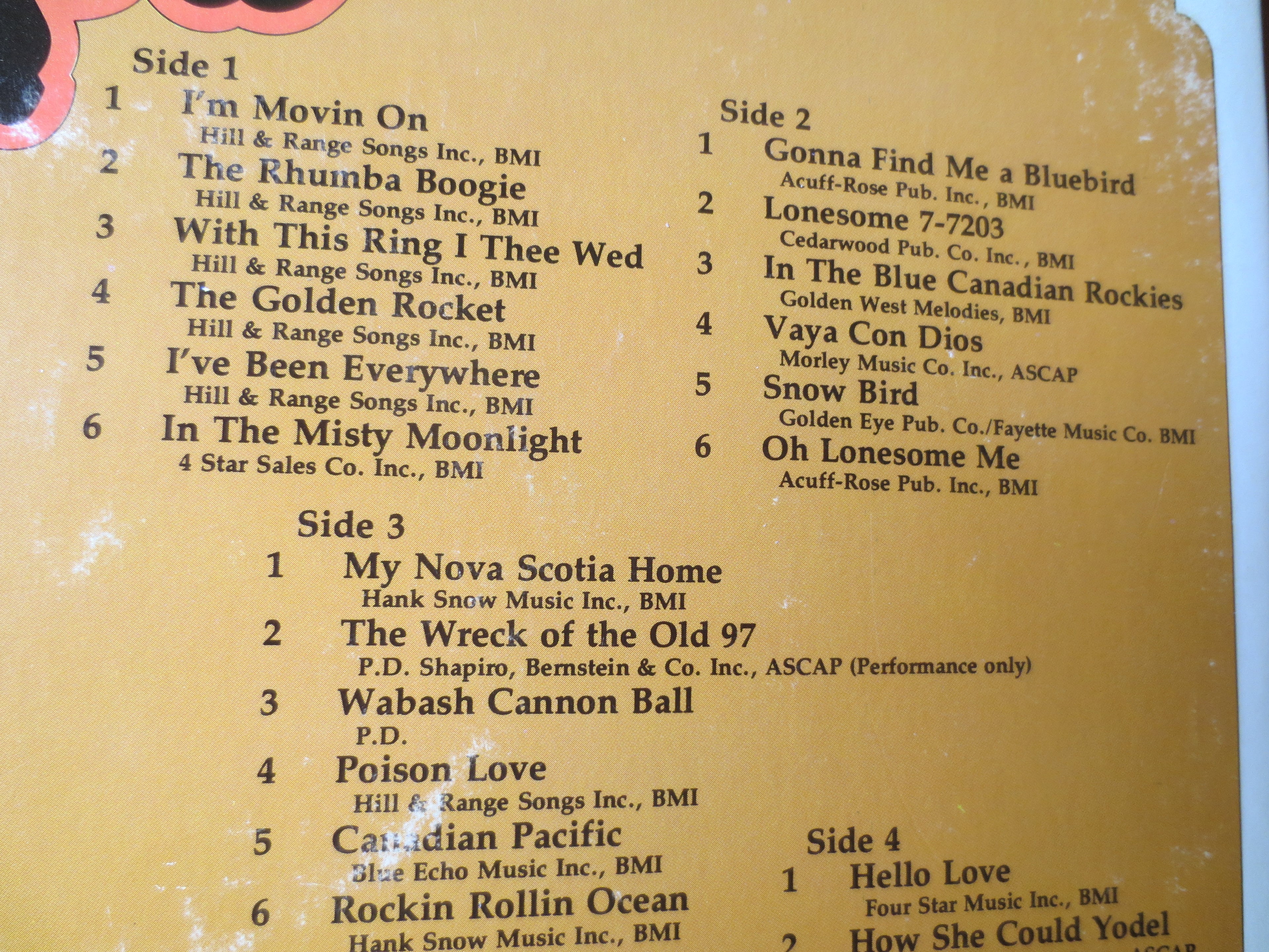 Hank Snow – The Hank Snow Collection (1974) Vinyl 2xLP