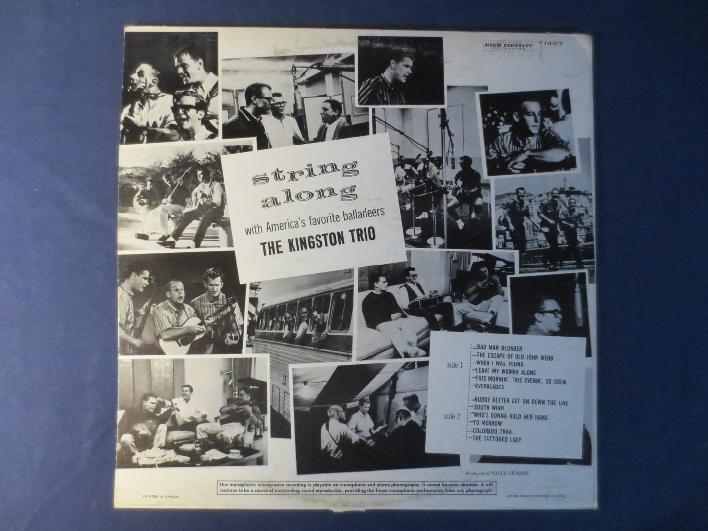 The KINGSTON TRIO, Sing Along With, Vintage Vinyl, Record Vinyl, Records, Vinyl Record, Folk Records, Lp, 1960 Records