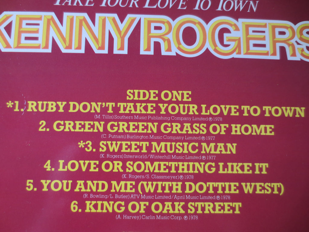 Kenny Rogers – Ruby Don't Take Your Love to Town (1980) Vinyl LP