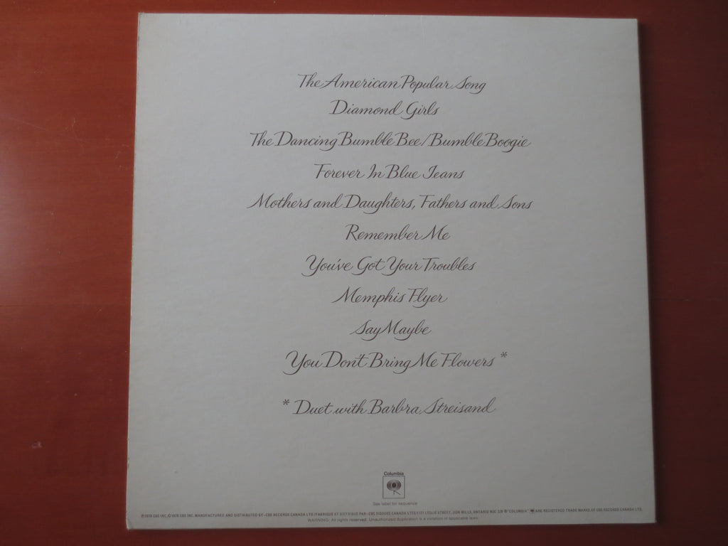 Neil Diamond – You Don't Bring Me Flowers (1978) Vinyl LP