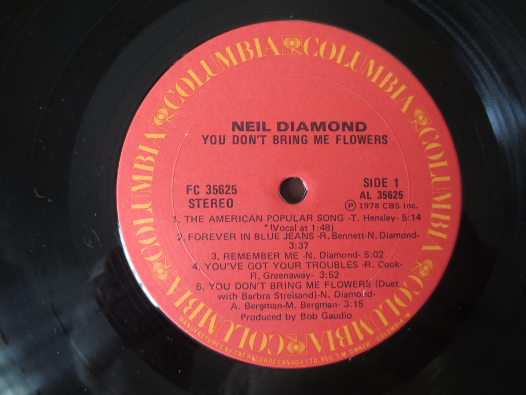 Neil Diamond – You Don't Bring Me Flowers (1978) Vinyl LP