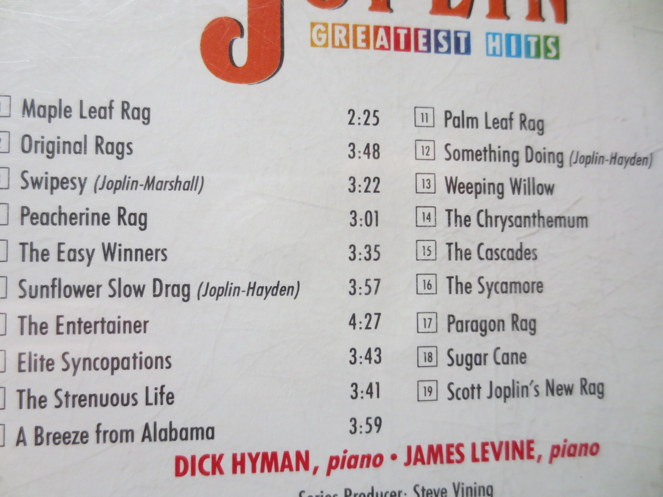 Dick Hyman – Ragtime: Scott Joplin Music (1991) CD