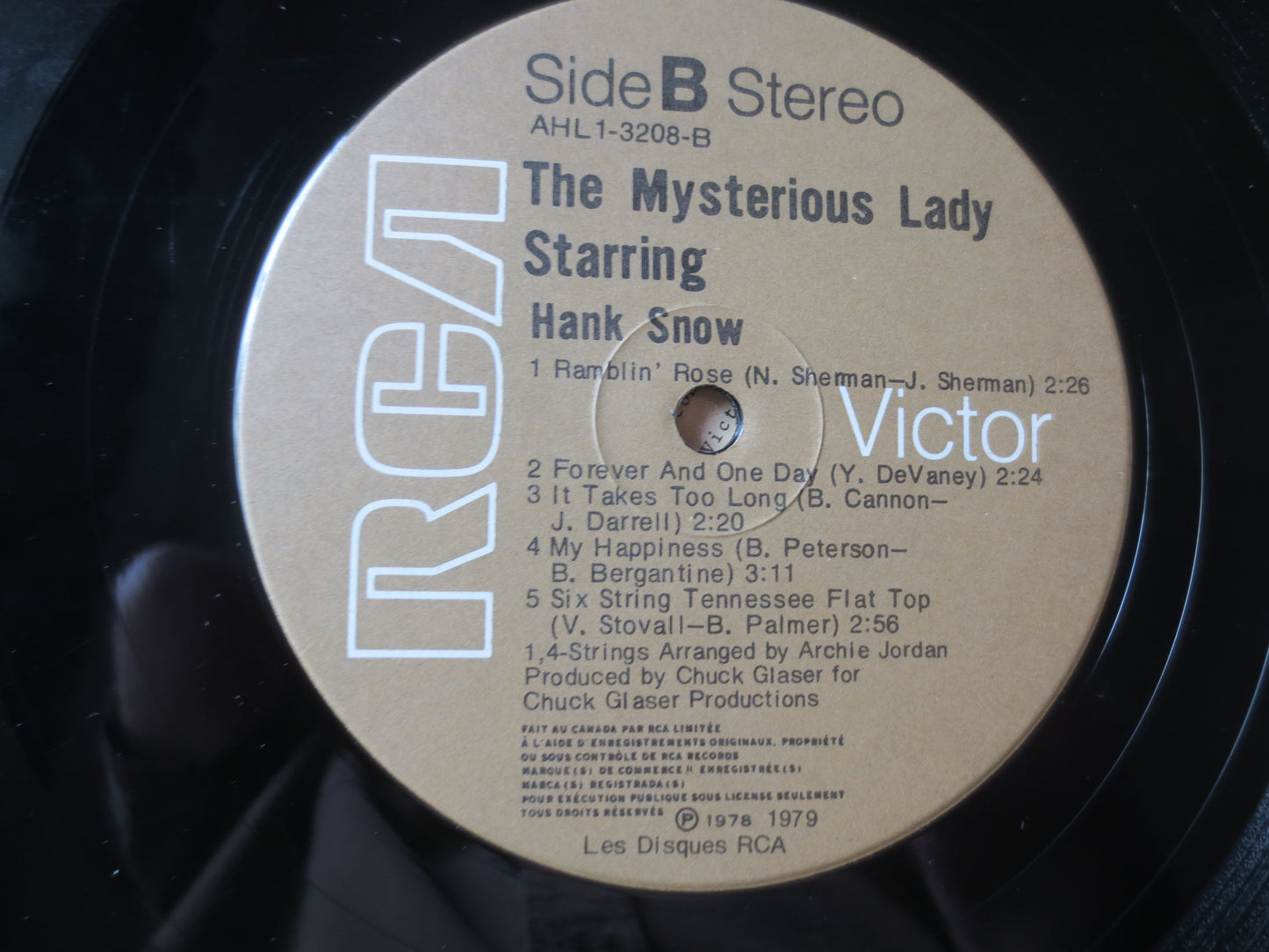 HANK SNOW, The MYSTERIOUS Lady, Hank Snow Records, Hank Snow Albums, Hank Snow Vinyl, Vintage Vinyl lps, Lps, 1979 Records