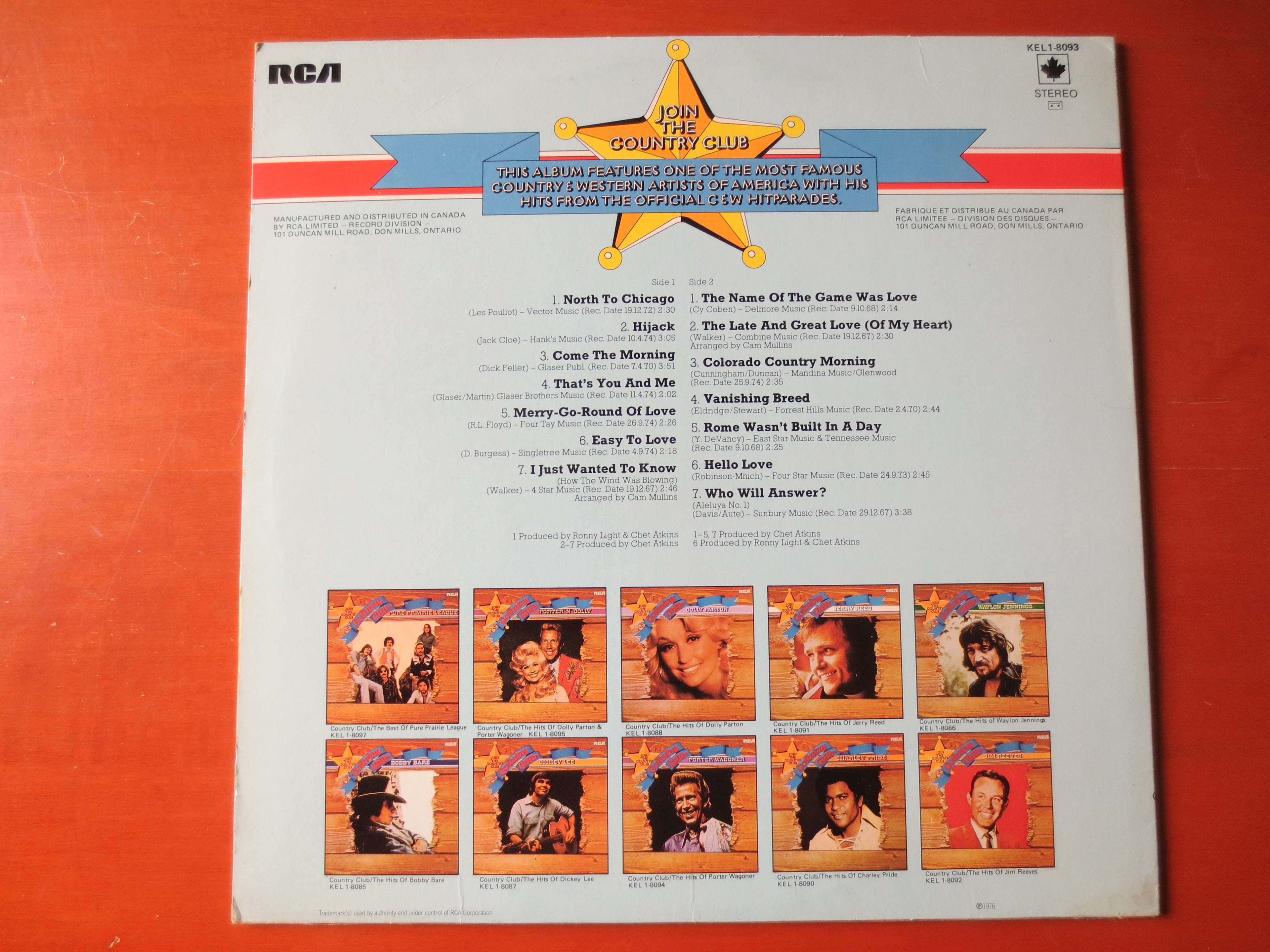 Hank Snow – The Hits of Hank Snow (1976) Vinyl LP
