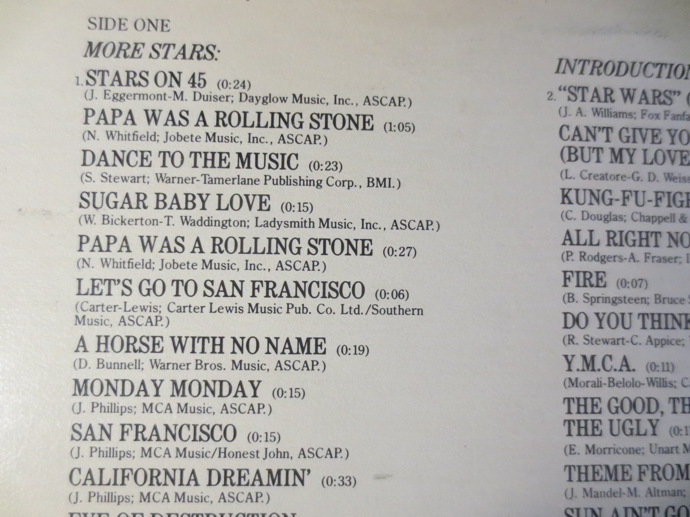 Stars on 45 – Stars on Long Play II (1981) Vinyl LP