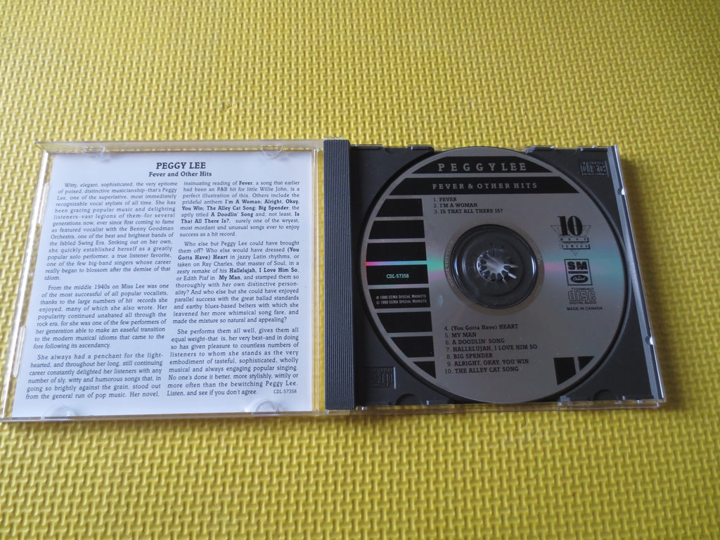 PEGGY LEE, 10 BEST Series, Peggy Lee Cd, Jazz Cd, Jazz Music Cd, Peggy Lee Lp, Music Cd, Swing Cd, 1990 Cds, Compact Disc Music
