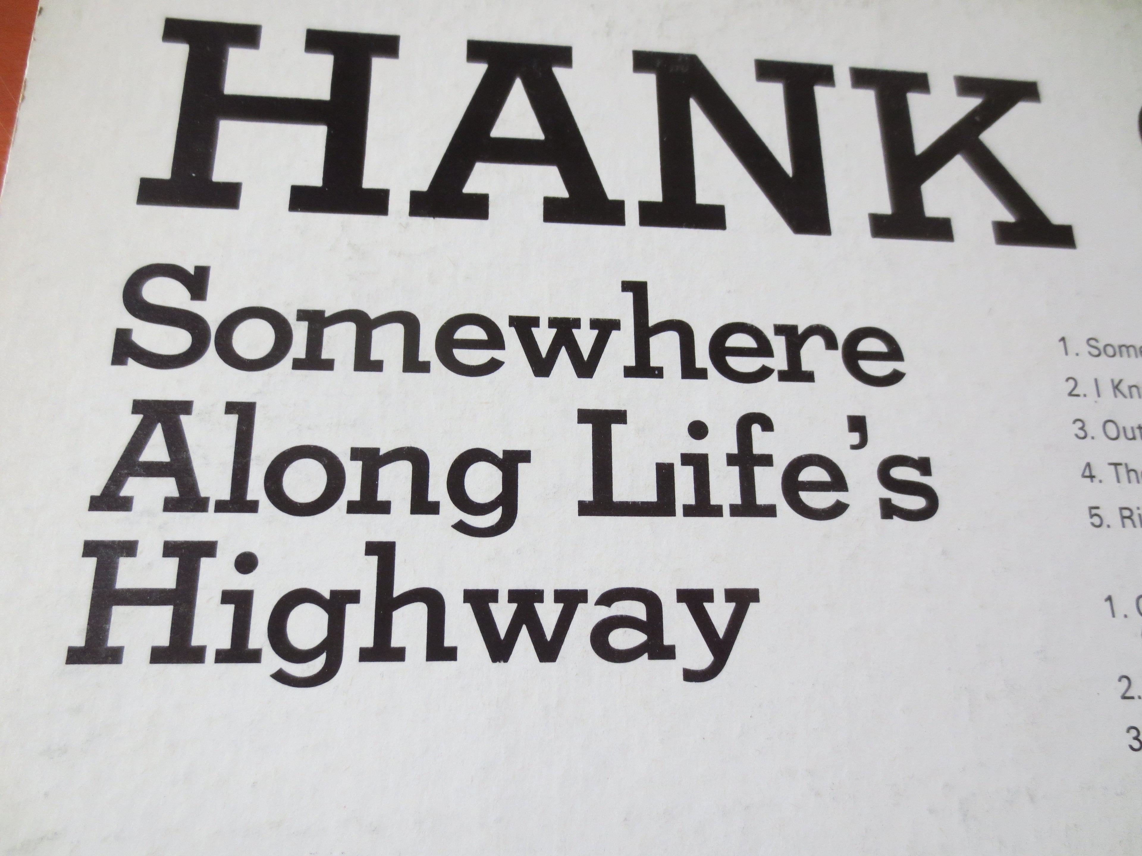 Hank Snow – Somewhere Along Life’s Highway (1967) Vinyl LP