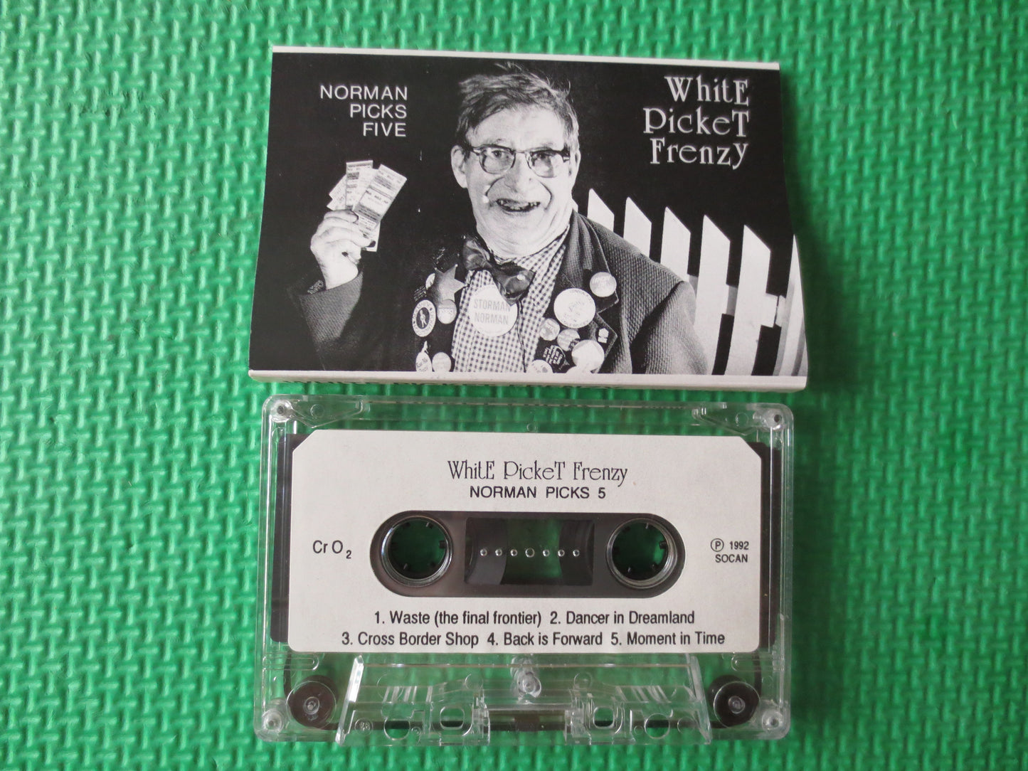 WHITE PICKET FRENZY, Norman Picks Five, Alternative Rock, Tape Cassette, Classic Rock Tapes, Rock Cassette, Cassette Music