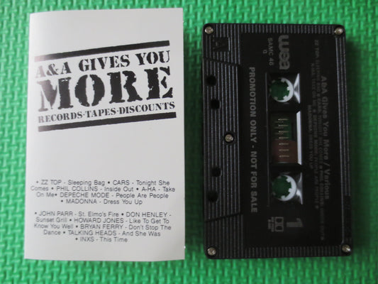 A and A RECORDS, ZZ Top Cassette, The Cars Album, Tape Cassette, Madonna Tape, Pop Music Cassette, Inxs Tapes, 1984 Cassette