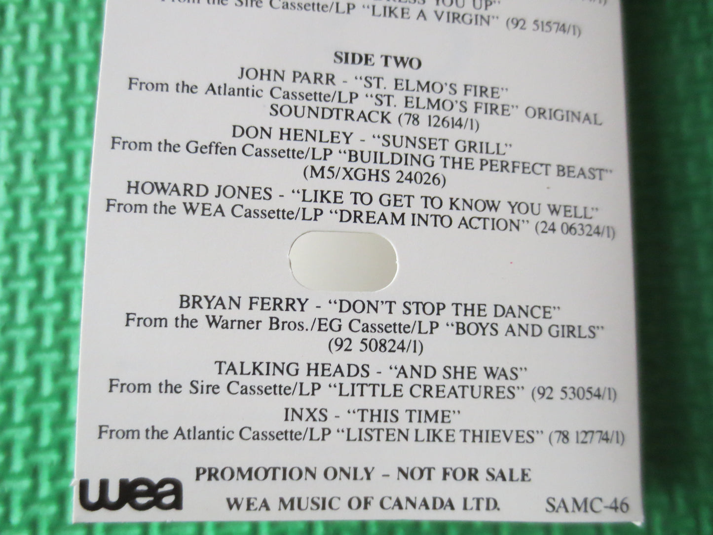 A and A RECORDS, ZZ Top Cassette, The Cars Album, Tape Cassette, Madonna Tape, Pop Music Cassette, Inxs Tapes, 1984 Cassette