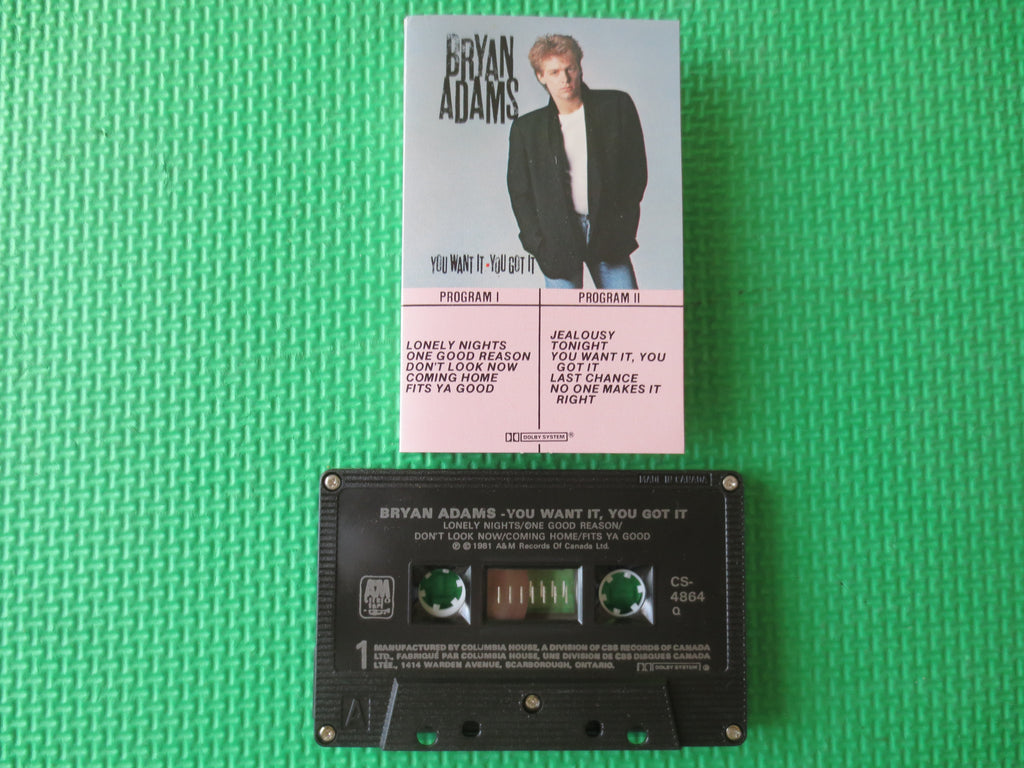 Bryan Adams – You Want It, You Got It (1981) Cassette