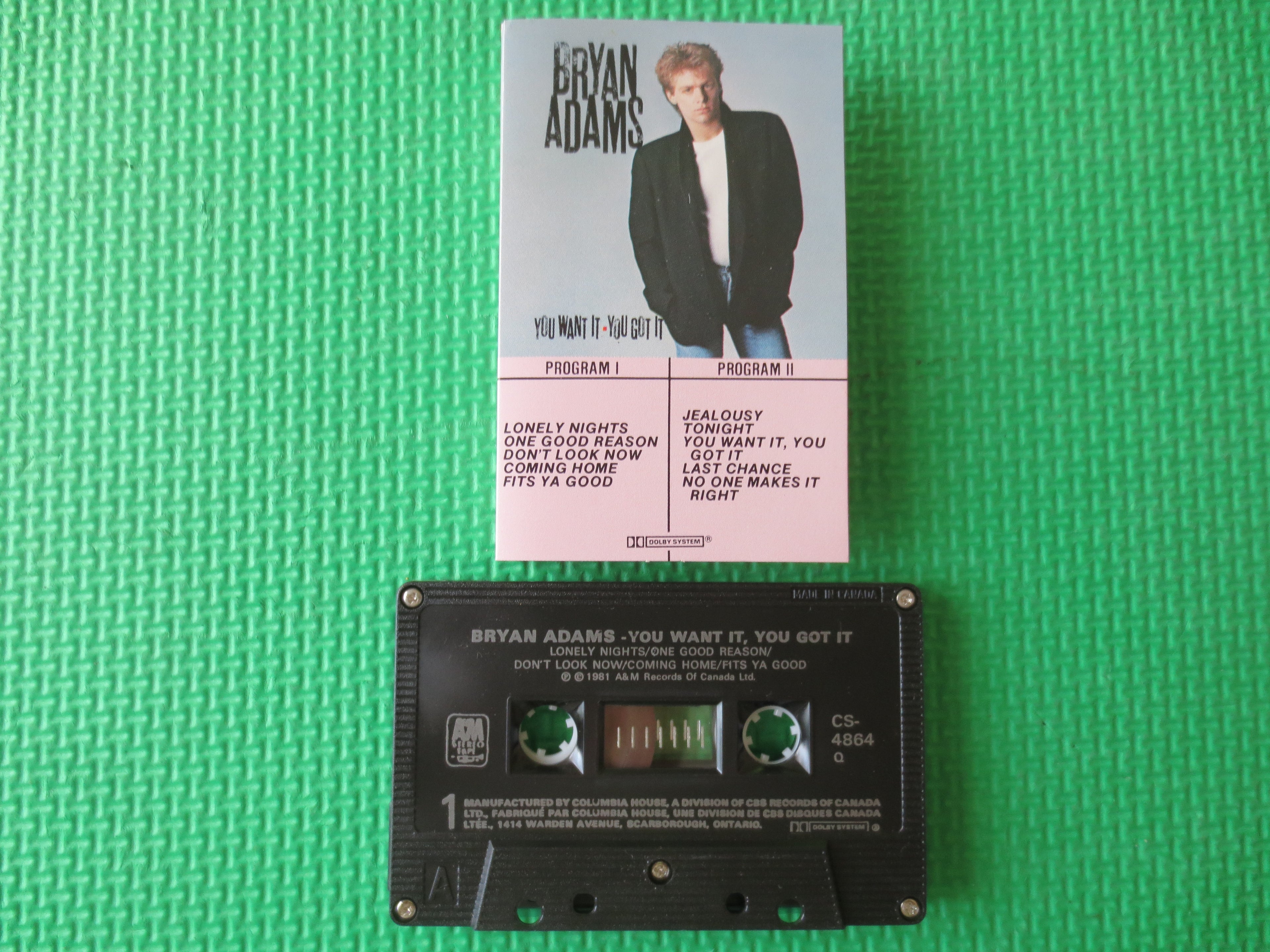 Bryan Adams – You Want It, You Got It (1981) Cassette
