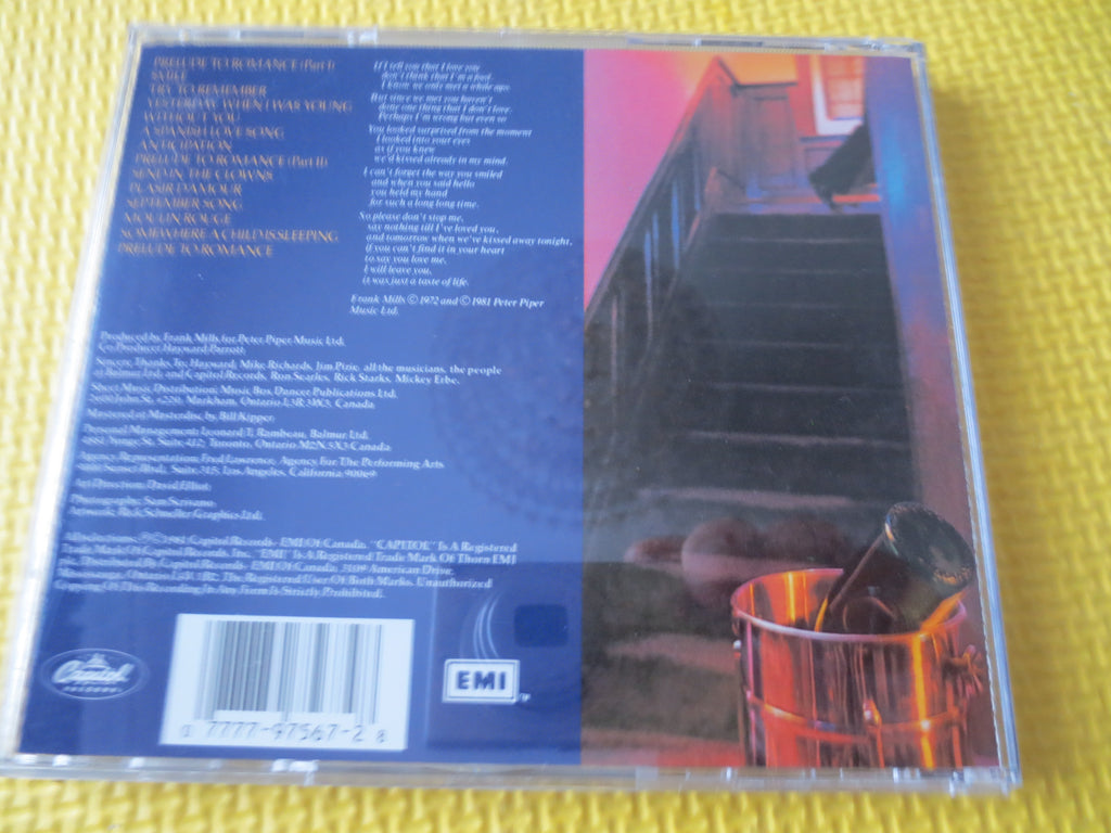 FRANK MILLS, Prelude to Romance, 1990 Compact Disc, Vintage Cd