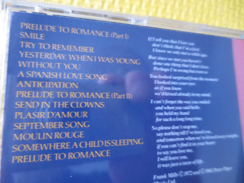 FRANK MILLS, Prelude to Romance, 1990 Compact Disc, Vintage Cd