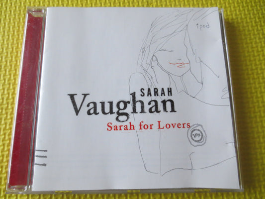SARAH VAUGHAN, Sarah For LOVERS, Sarah Vaughan Cd, Sarah Vaughan Album, Jazz Compact Disc, Classic Jazz Cd, 2003 Compact Discs