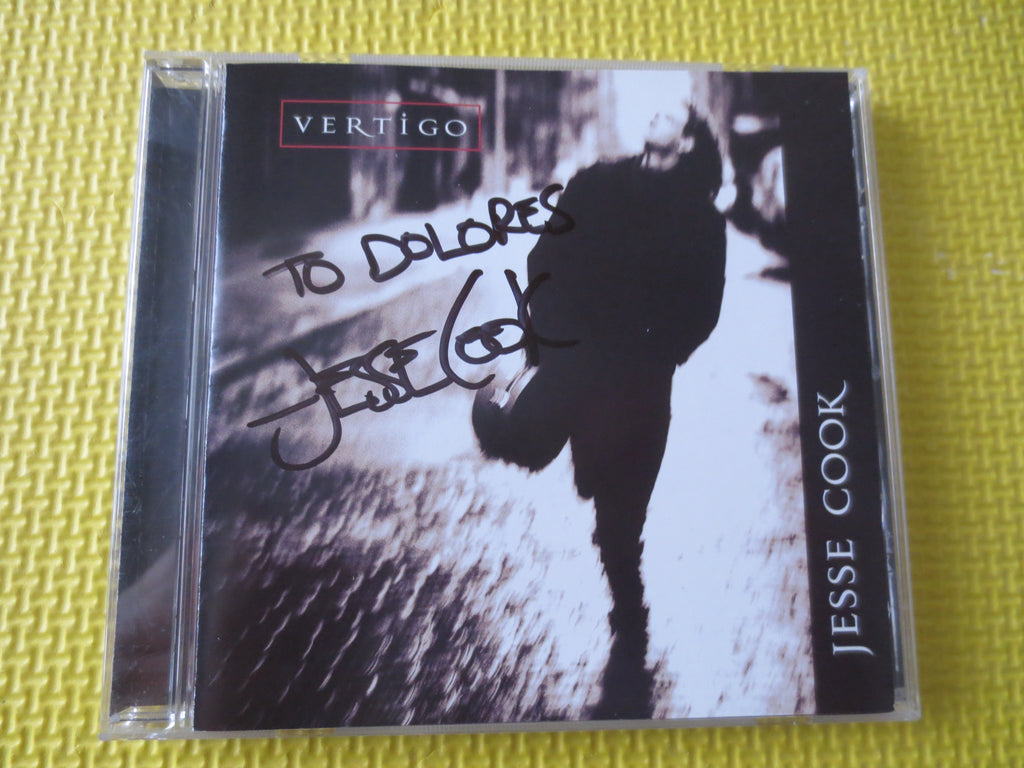 JESSE COOK, Vertigo, AUTOGRAPHED, 1998 Compact Disc, Vintage Cd