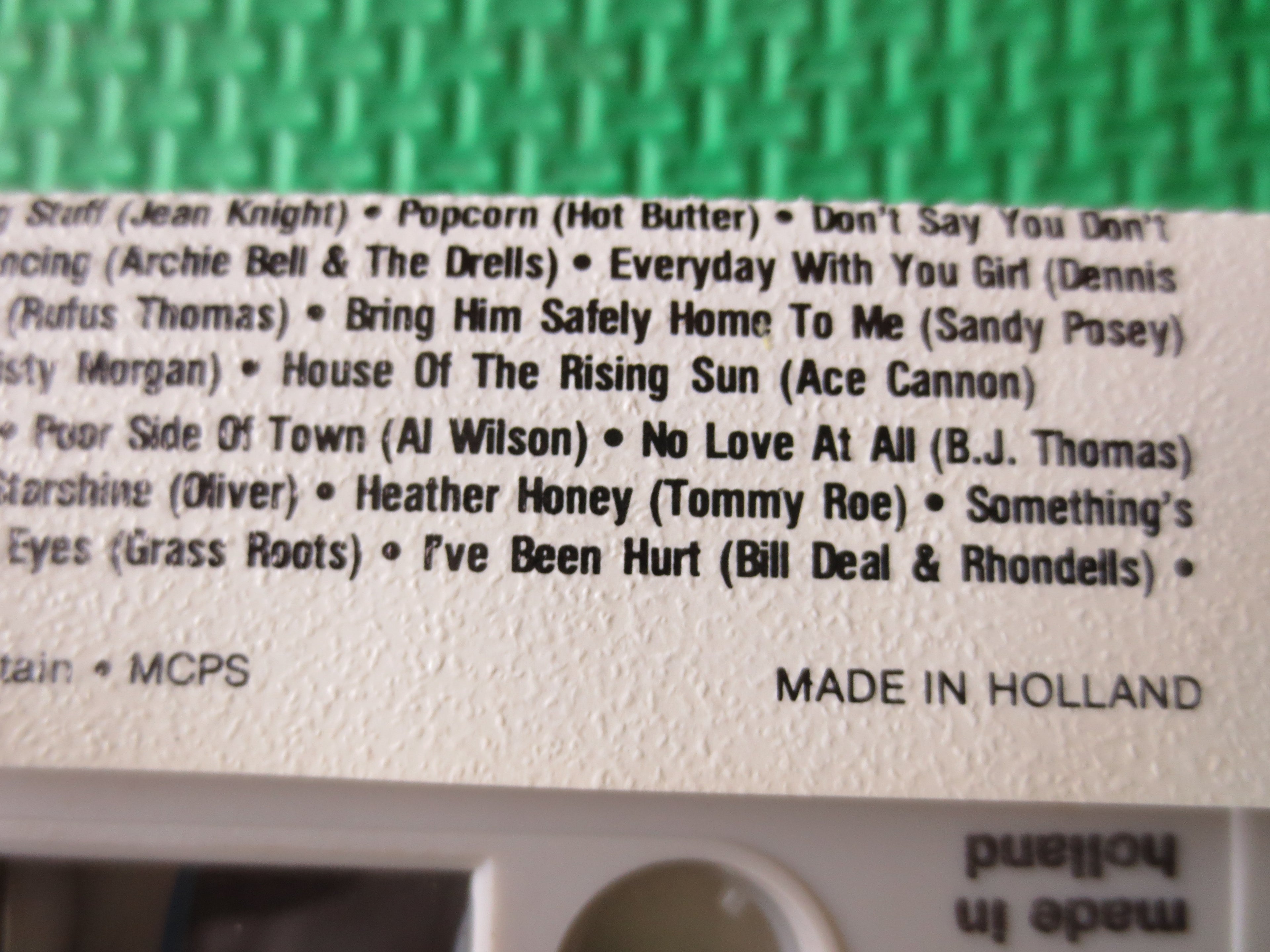 20 Greatest Hits from 1970 (1987) Cassette