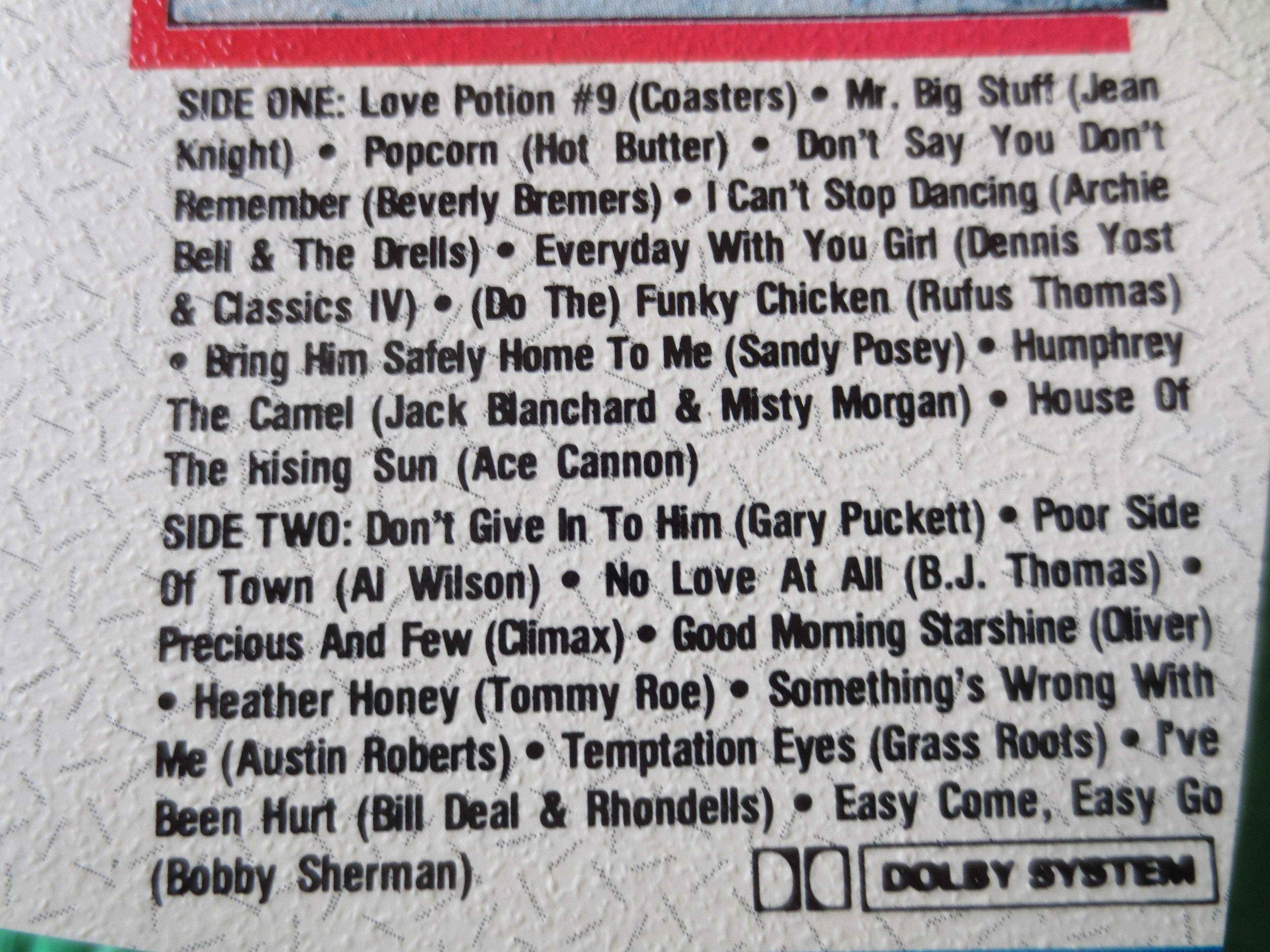 20 Greatest Hits from 1970 (1987) Cassette