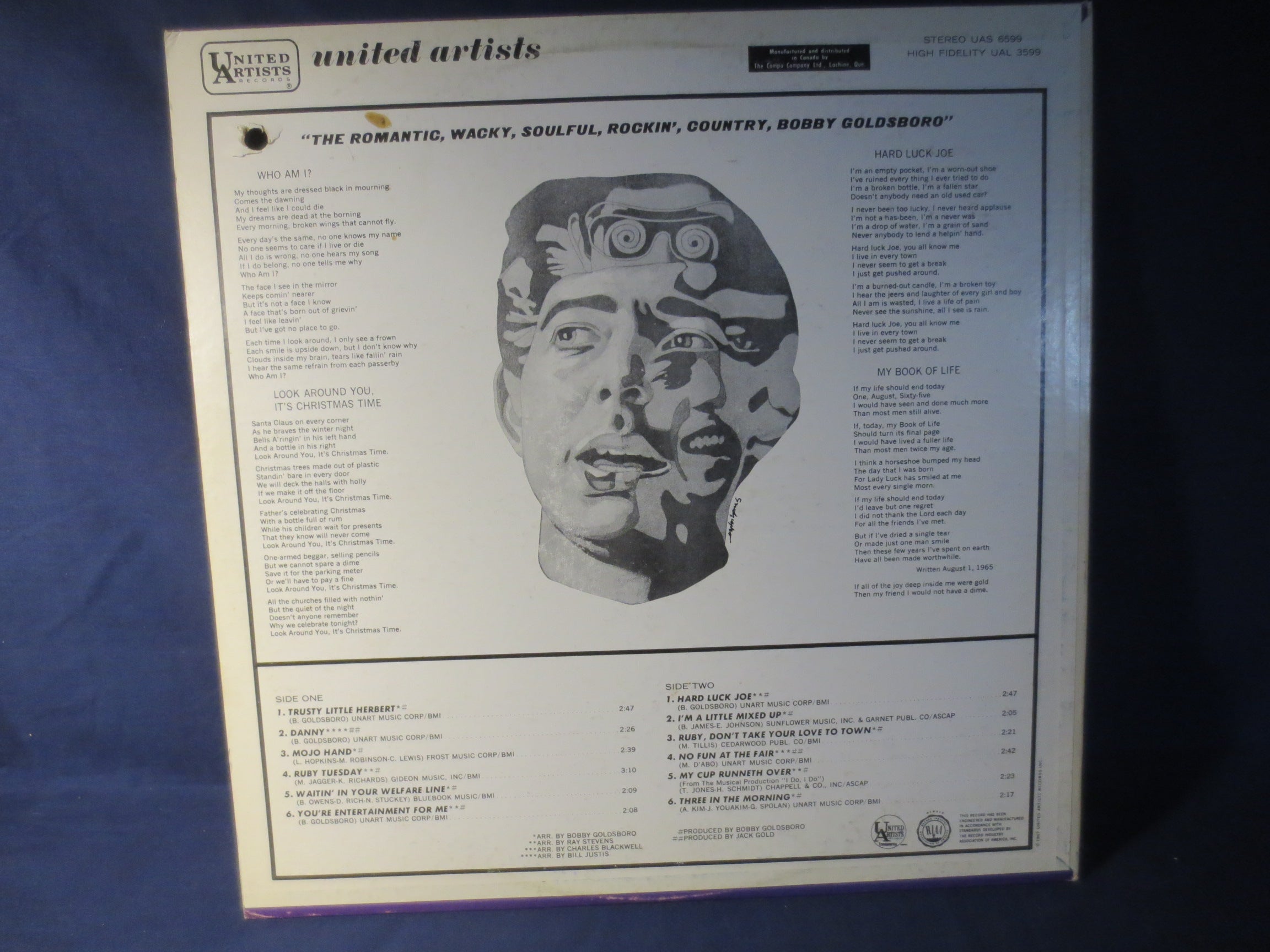 Bobby Goldsboro – Romantic / Wacky (1967) Vinyl LP