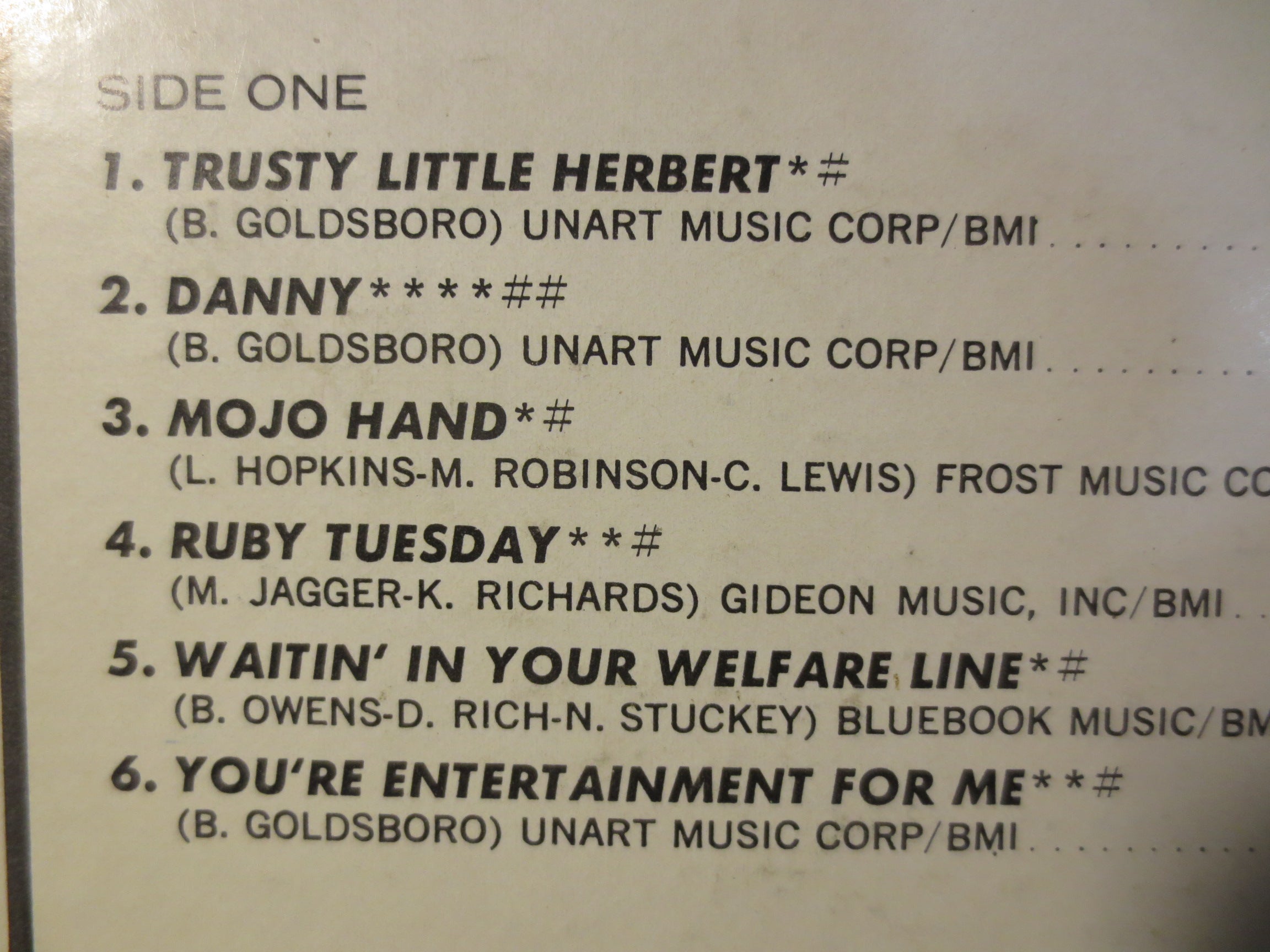 Bobby Goldsboro – Romantic / Wacky (1967) Vinyl LP