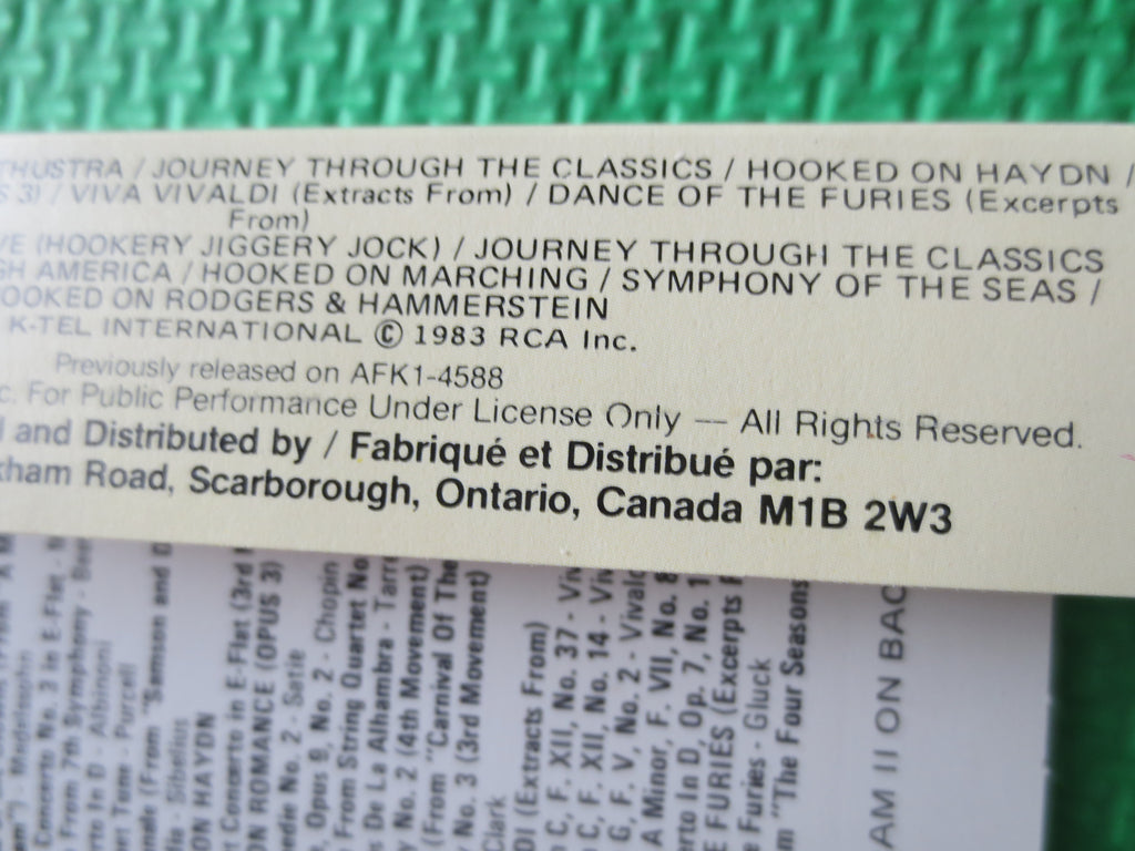 Hooked on Classics III (1983) Cassette