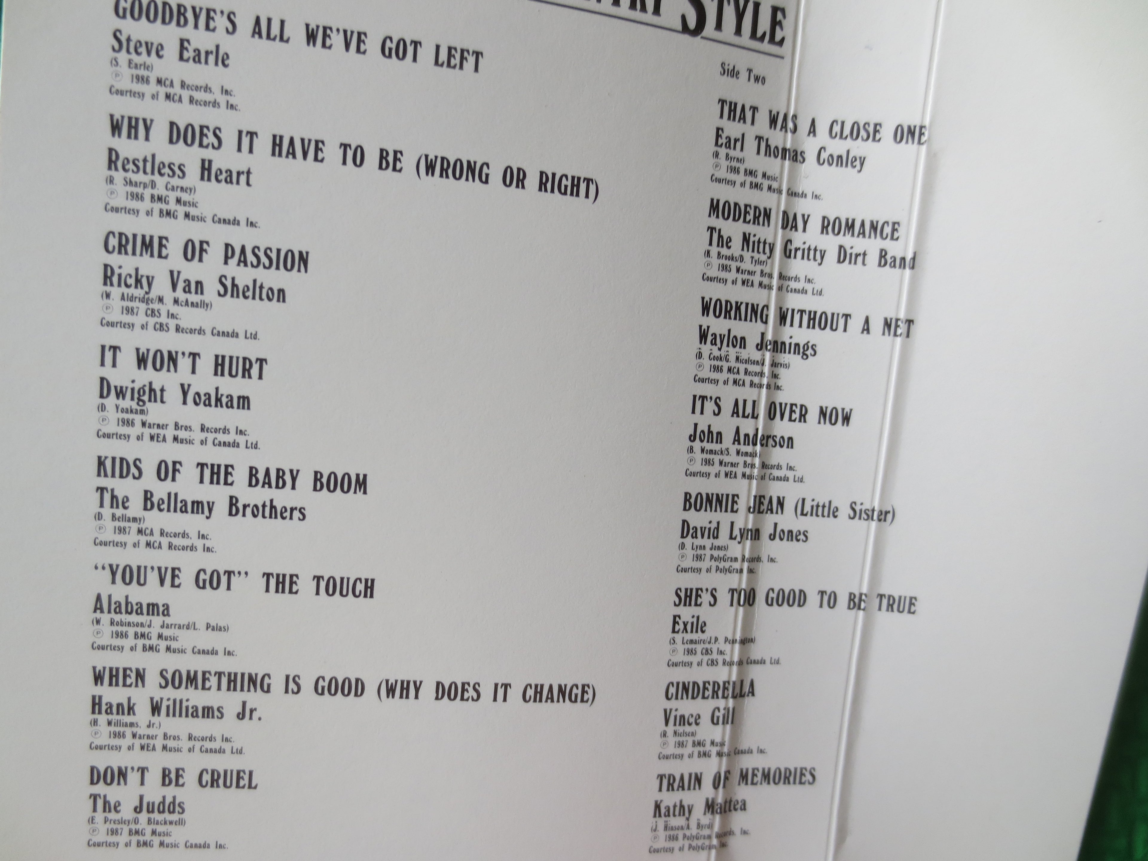 Rock It Country Style (1988) Cassette