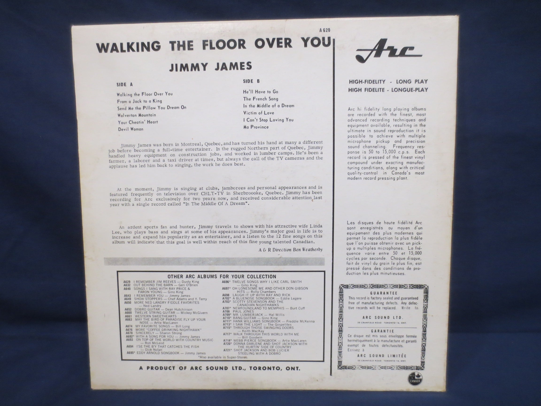 Jimmy James – Walking the Floor Over You (1964) Vinyl LP