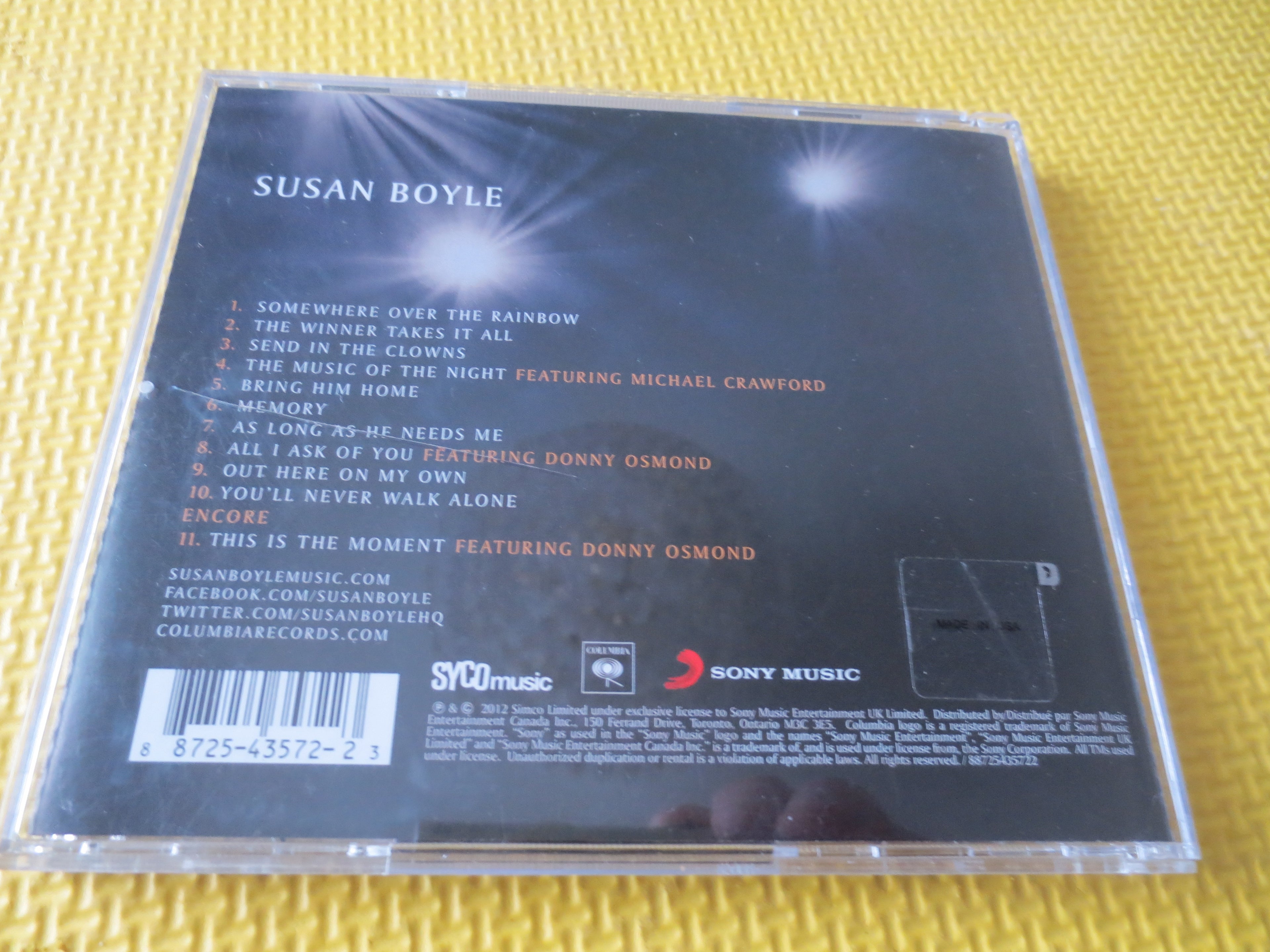 Susan Boyle – Standing Ovation (2012) CD