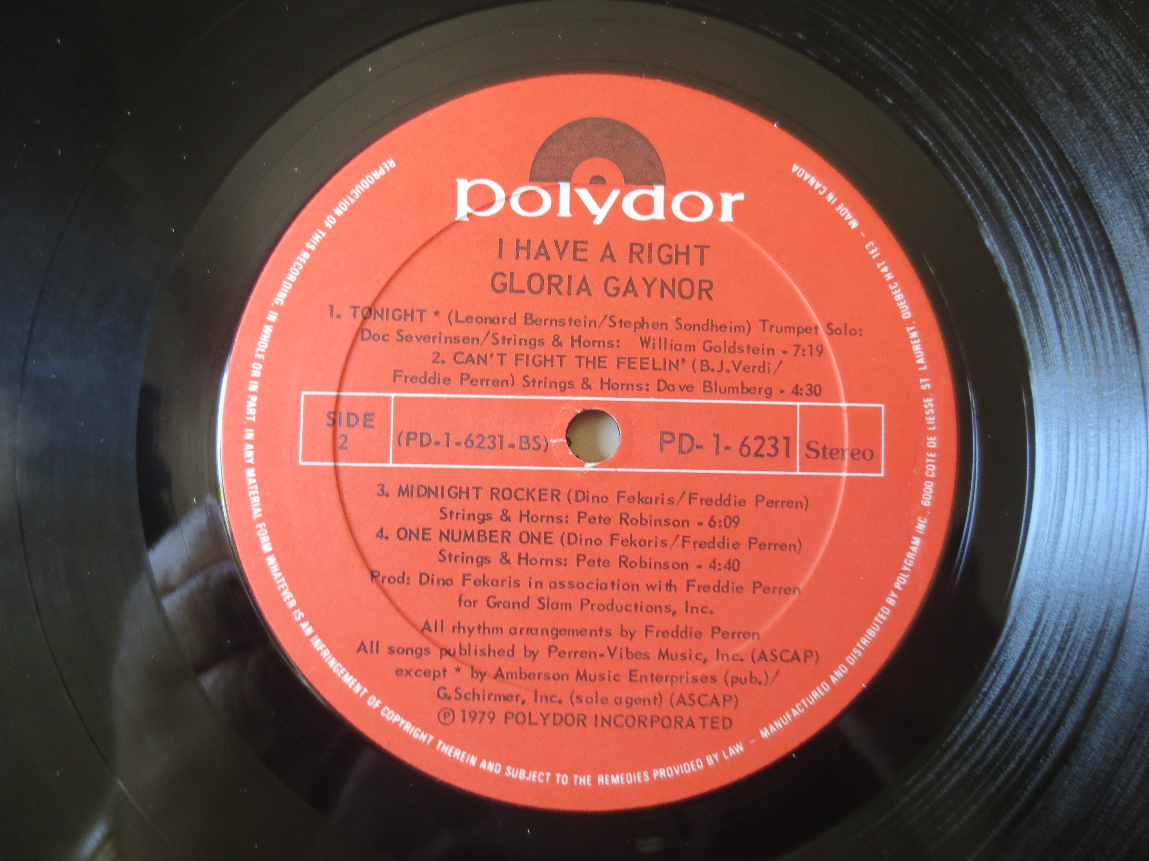 Gloria Gaynor – I Have a Right (1979) Vinyl LP
