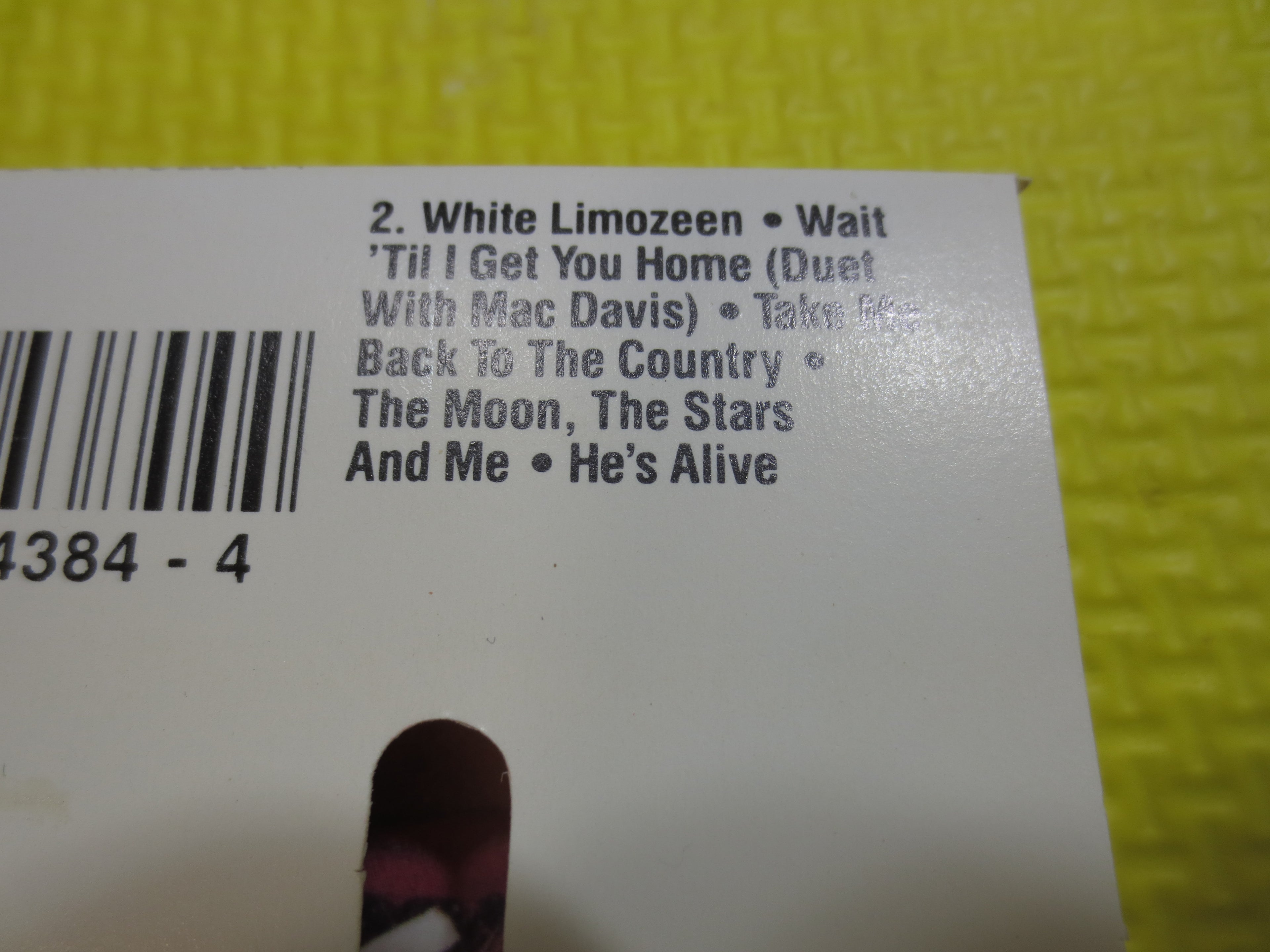 Dolly Parton – White Limozeen (1989) Cassette