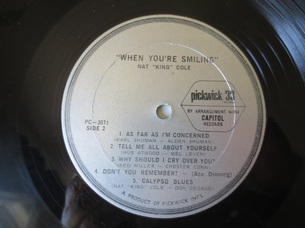 Nat King Cole – When You're Smiling (1967) Vinyl LP