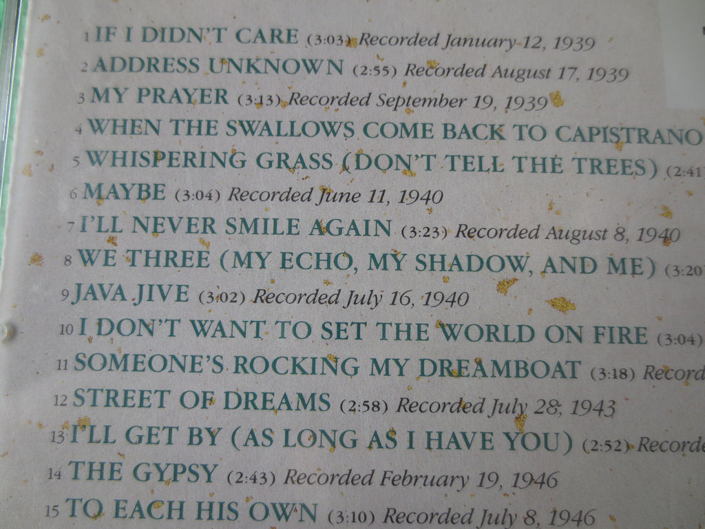 The Ink Spots – Greatest Hits (1989) CD
