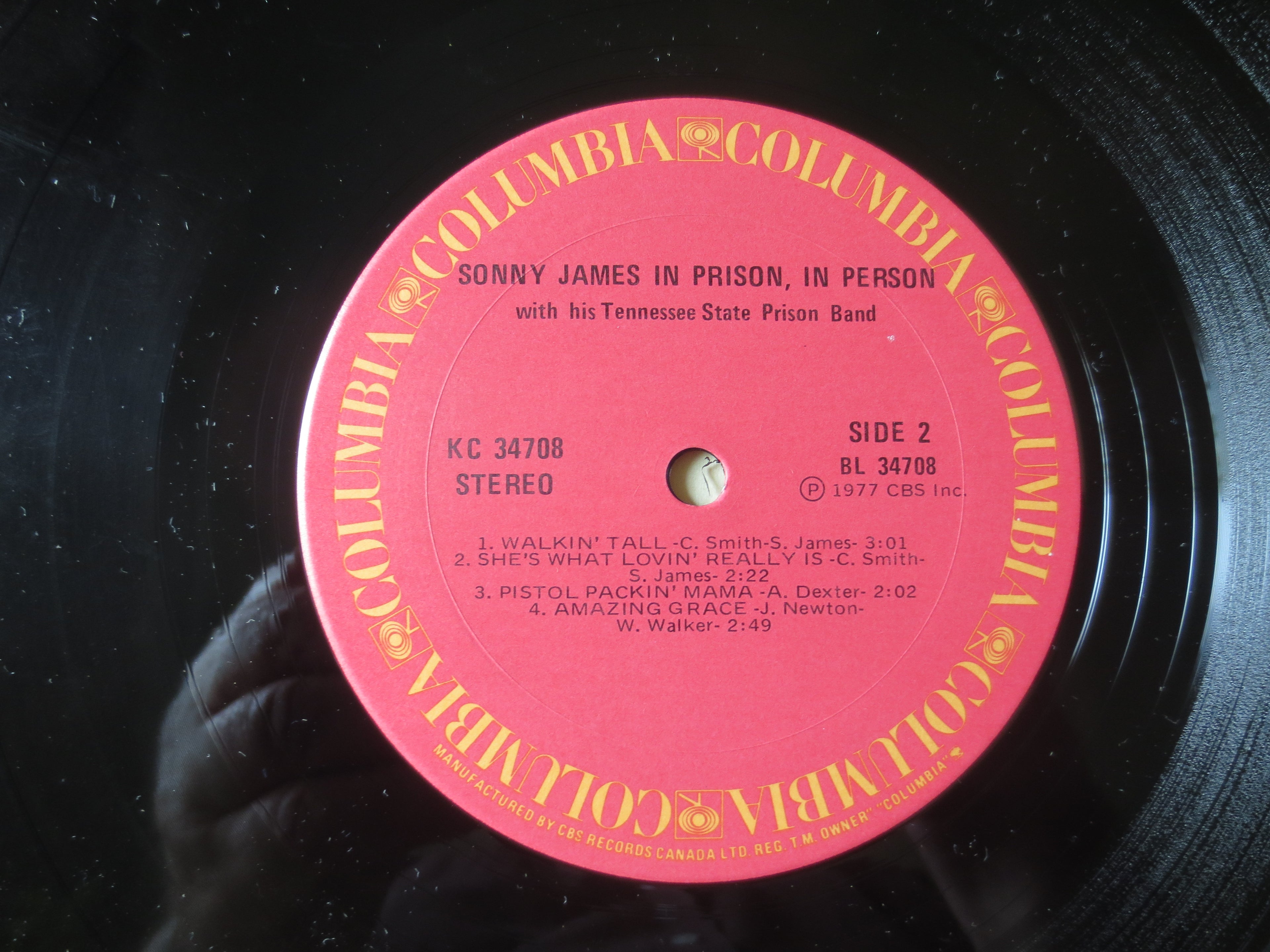 Sonny James – In Prison, In Person (1977) Vinyl LP