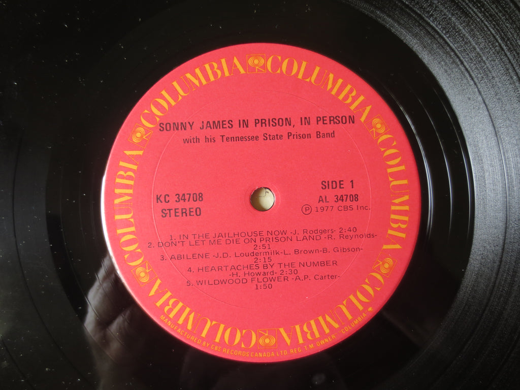 Sonny James – In Prison, In Person (1977) Vinyl LP