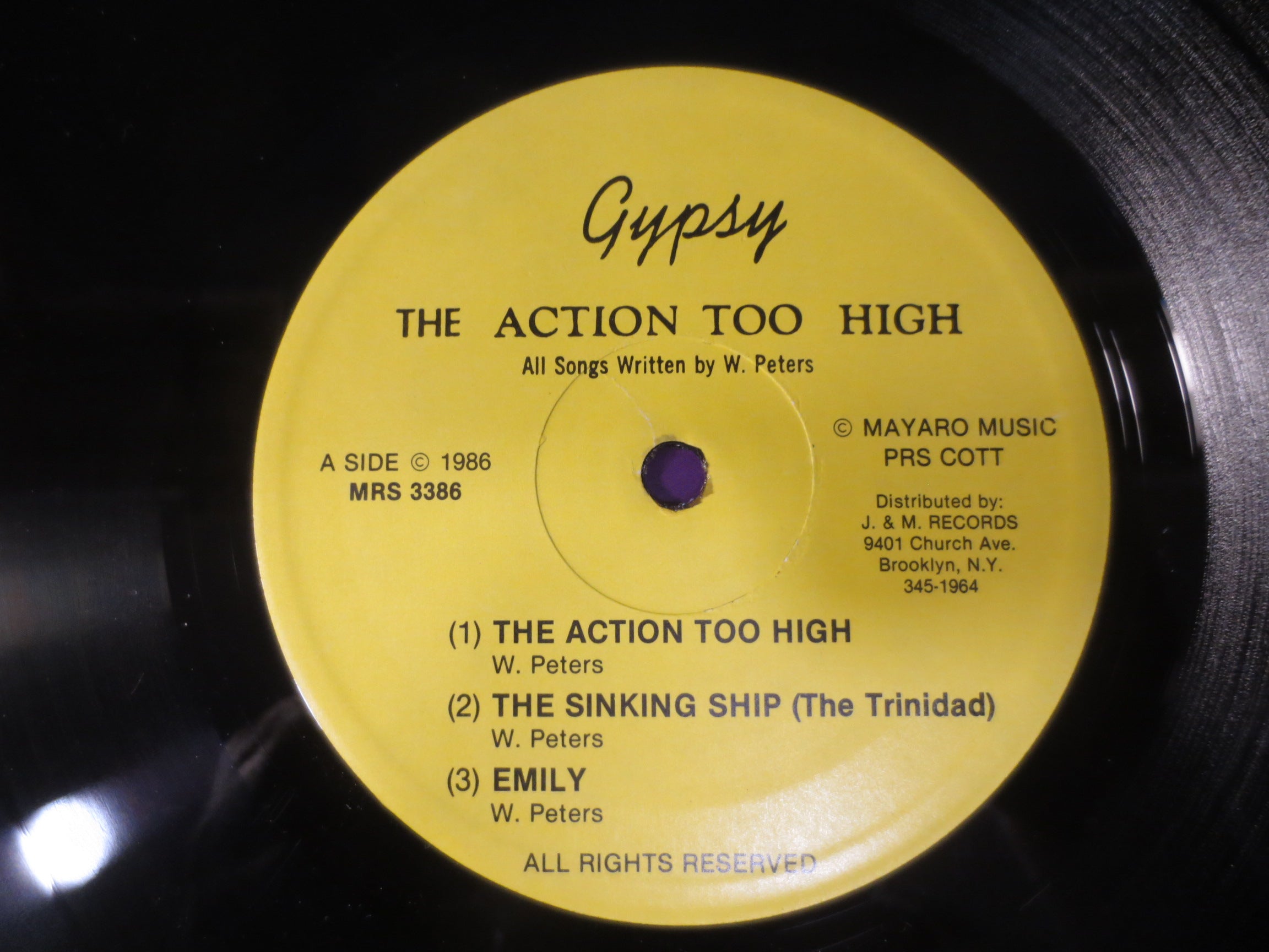 Gypsy – The Action Too High (1985) Vinyl LP