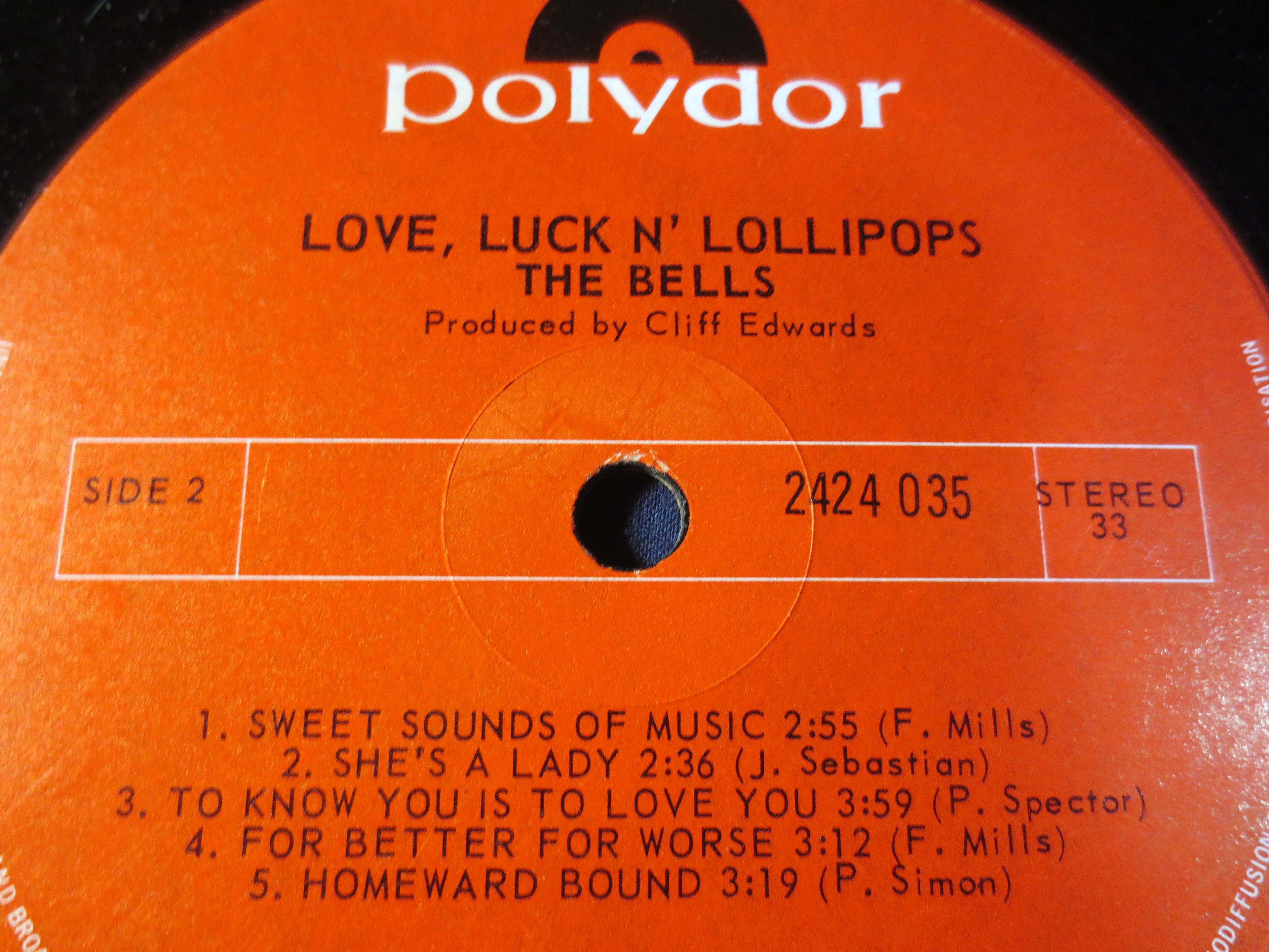 The Bells – Love, Luck N' Lollipops (1971) Vinyl LP