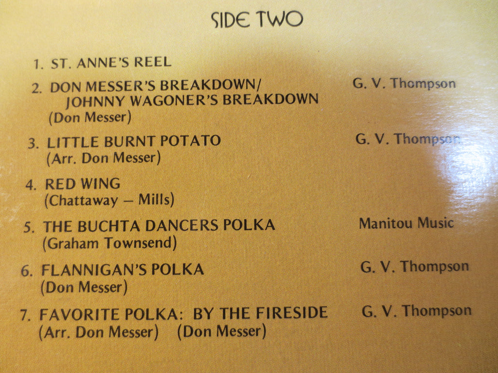 Don Messer's Jubilee – Fiddle & Folk Vinyl LP