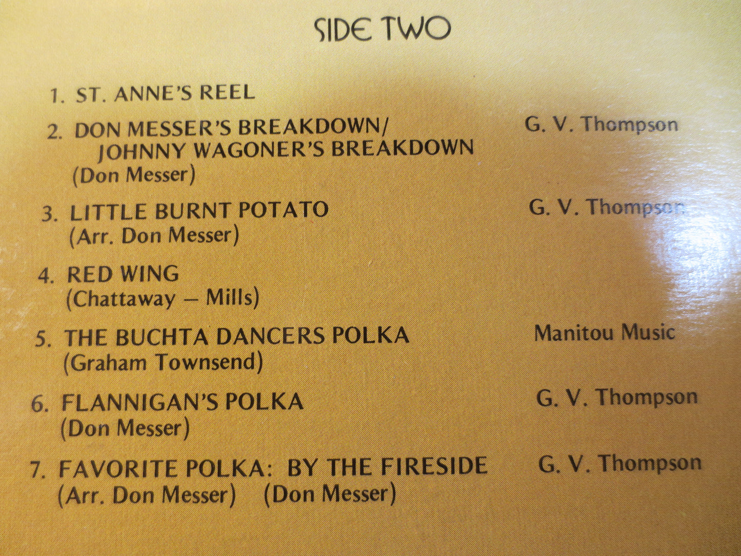 DON MESSER'S JUBILEE, Fiddle Records, Fiddle Albums, Folk Records, Folk Vinyl, Country Records, Country Vinyl, Vinyl Lp