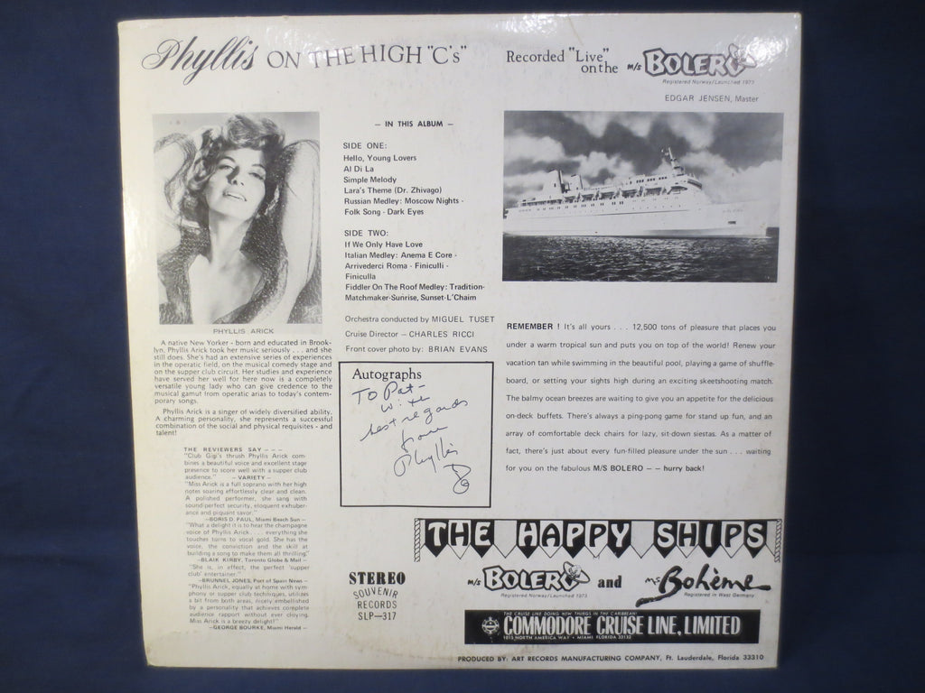 Phillis on the High C's – Souvenir (1973) Vinyl LP